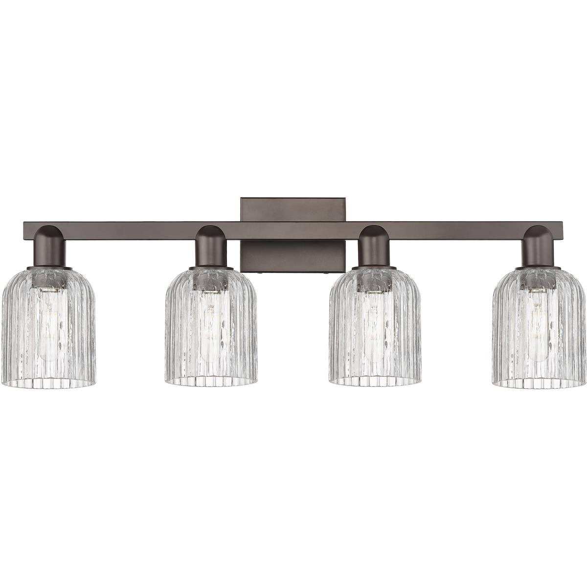 Innovations Lighting - 716-4W-OB-G559-5CL Bridal Veil Bathroom Vanity Light Oil Rubbed Bronze