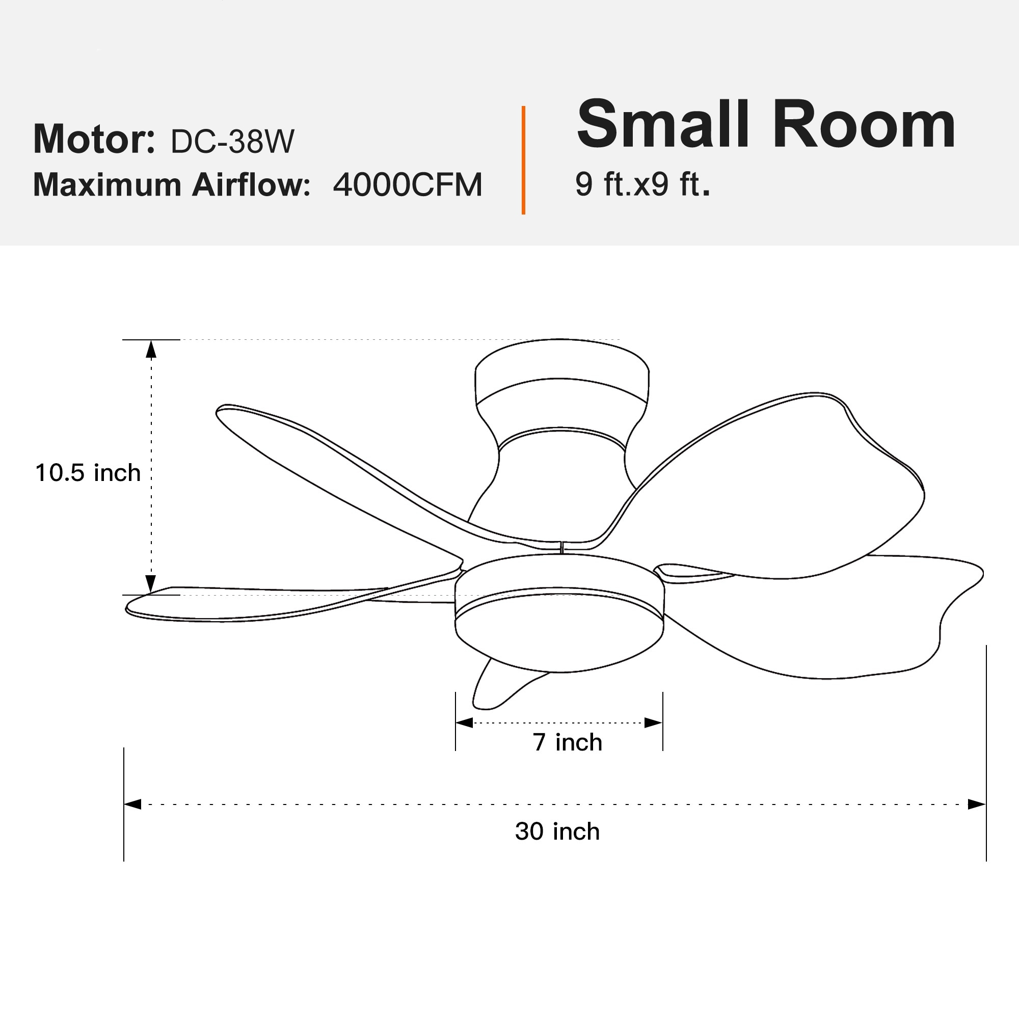 BABOOM BOM-7103341-OR Ceiling-Fans - View #7