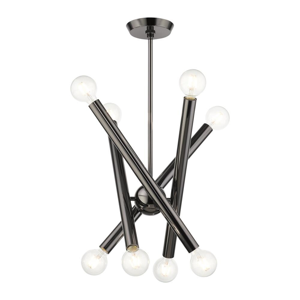 Stafford Black Chrome 8-Light Sputnik Chandelier
