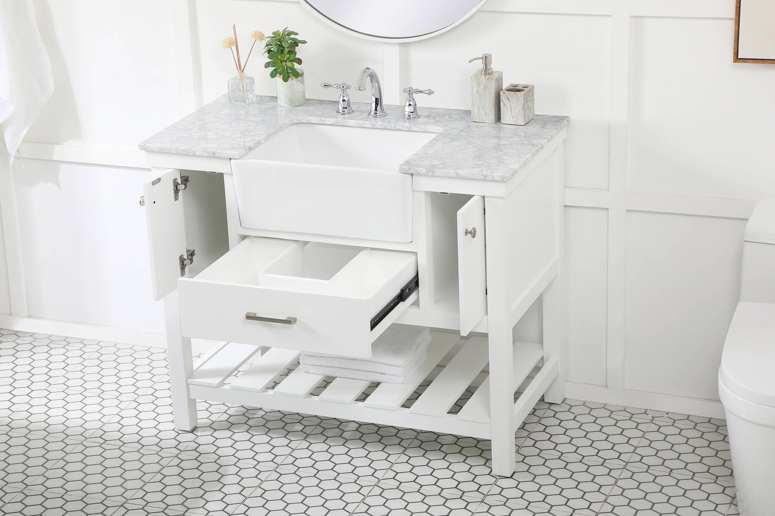 Elegant Decor HF180426WH Bath-Vanity-Combo - View #4