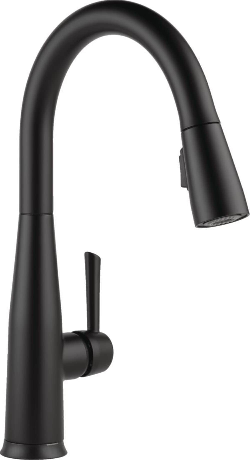 Delta 9113TL-BL-DST Essa Matte Black Single Handle Deck-mount Touchless Pull-down Kitchen Faucet with Sprayer ( Deck Plate Included )
