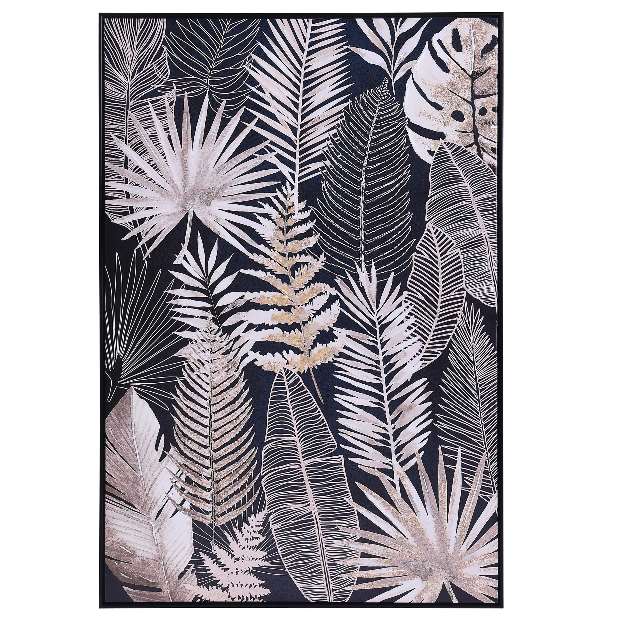 StyleCraft Home Collection WI33659DS Framed 48-in H x 32-in W Botanical Wood Print