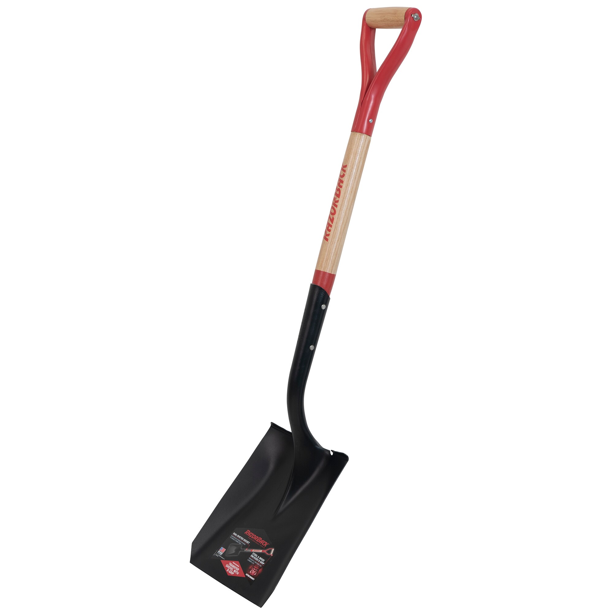 Razor-Back 42116 30-in Wood D-Handle Transfer shovel