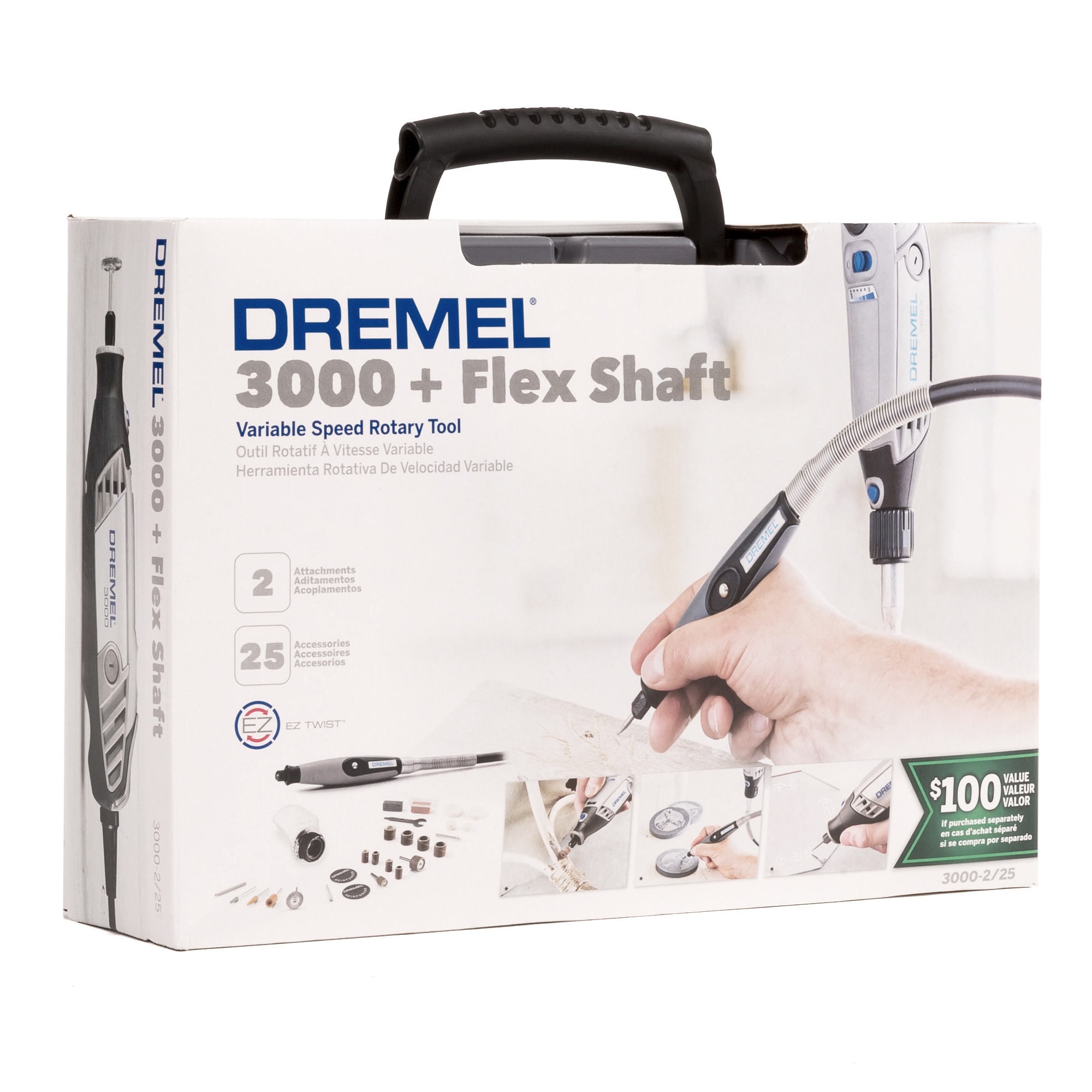 Dremel 3000-DR-RT 1.2 Amp Variable Speed Rotary Tool Kit 842724151091