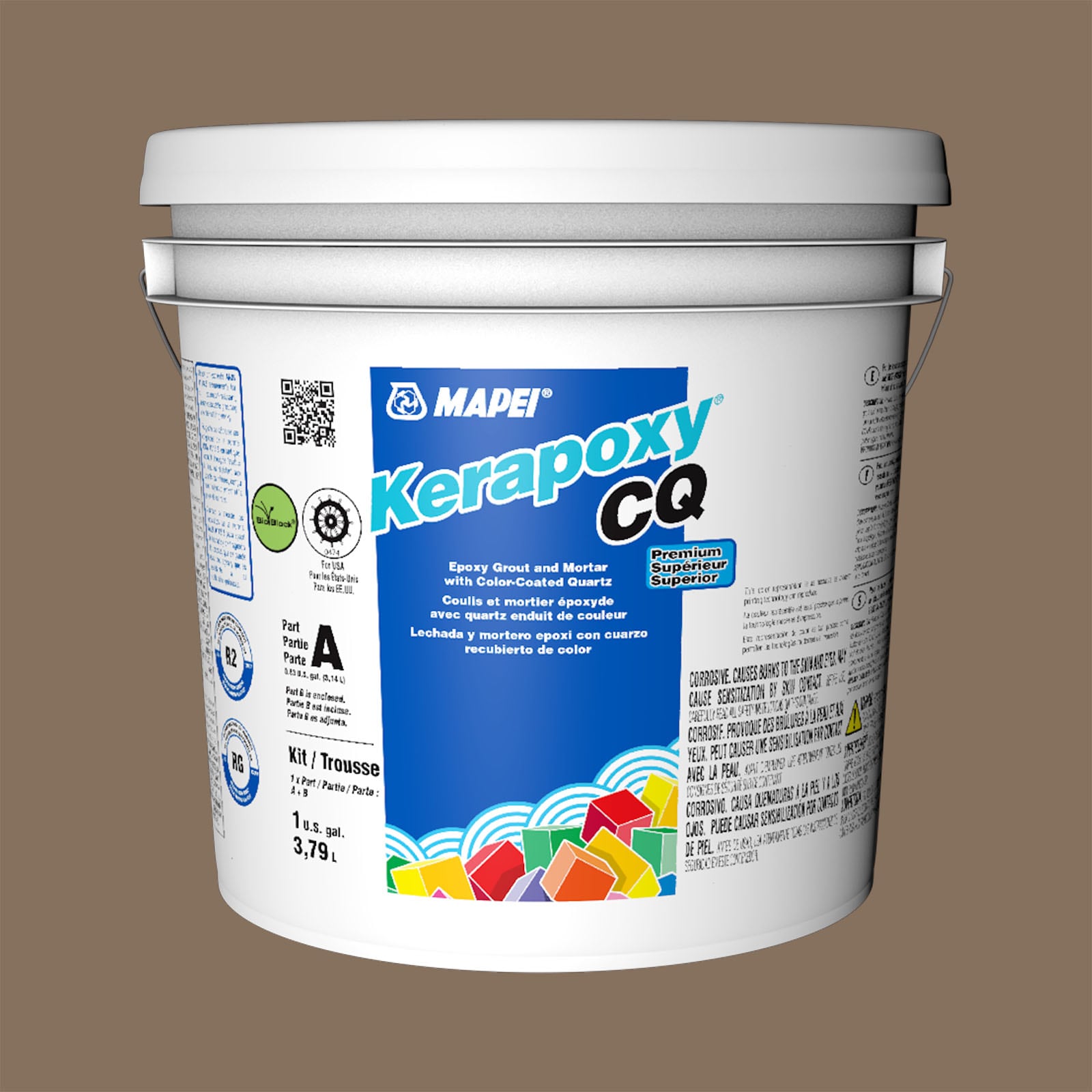 MAPEI 5UB504204 Kerapoxy CQ Mocha #5042 Epoxy Grout (1-Gallon)