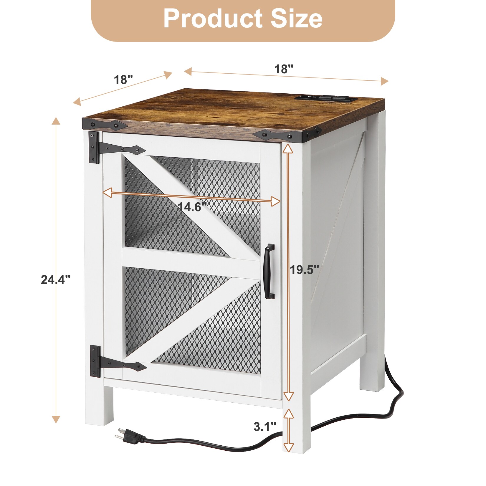 GarveeLife BWR-D4OYZPE61211 End-Tables - View #5