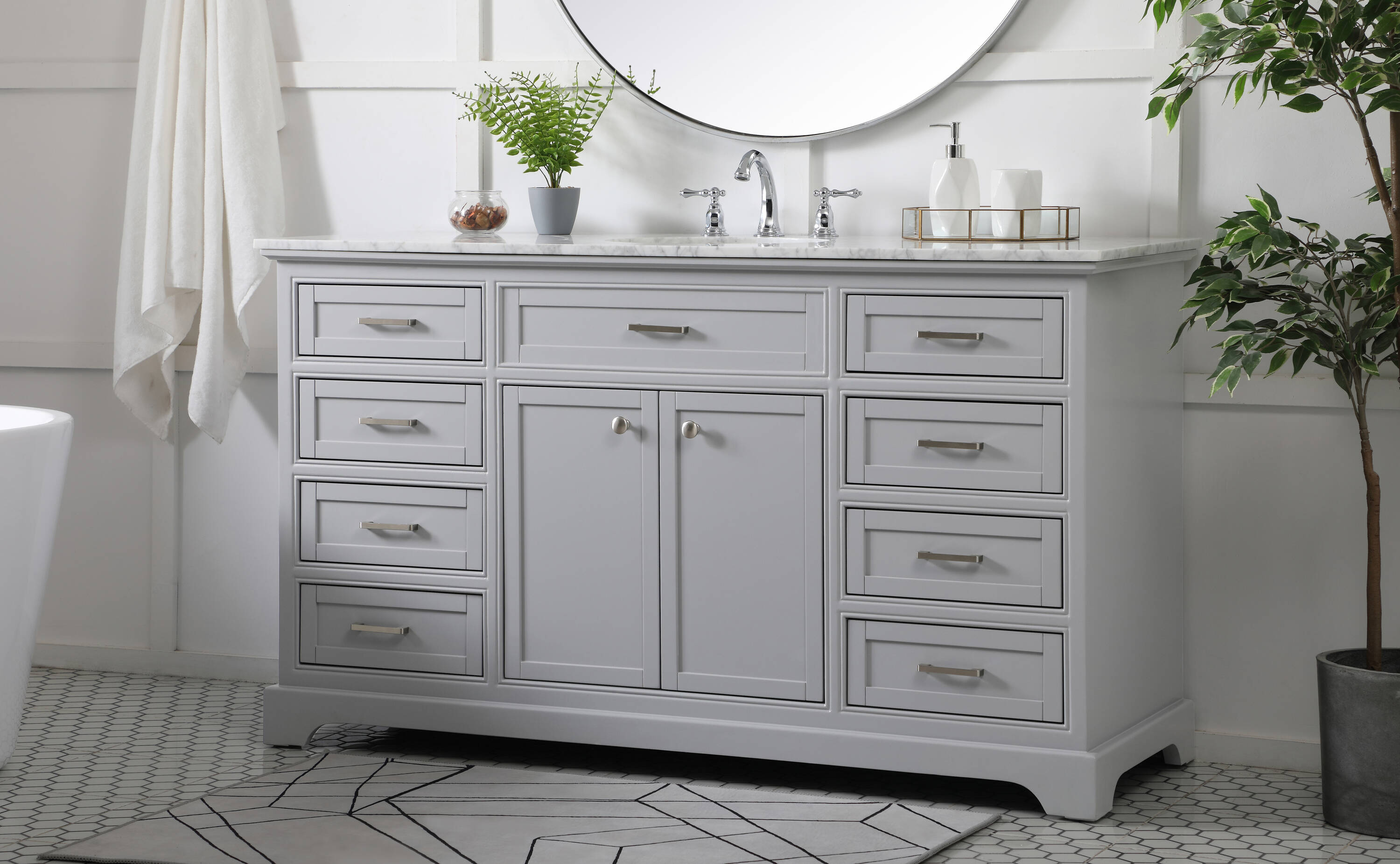 Elegant Decor HF45180GR Bath-Vanity-Combo - View #3