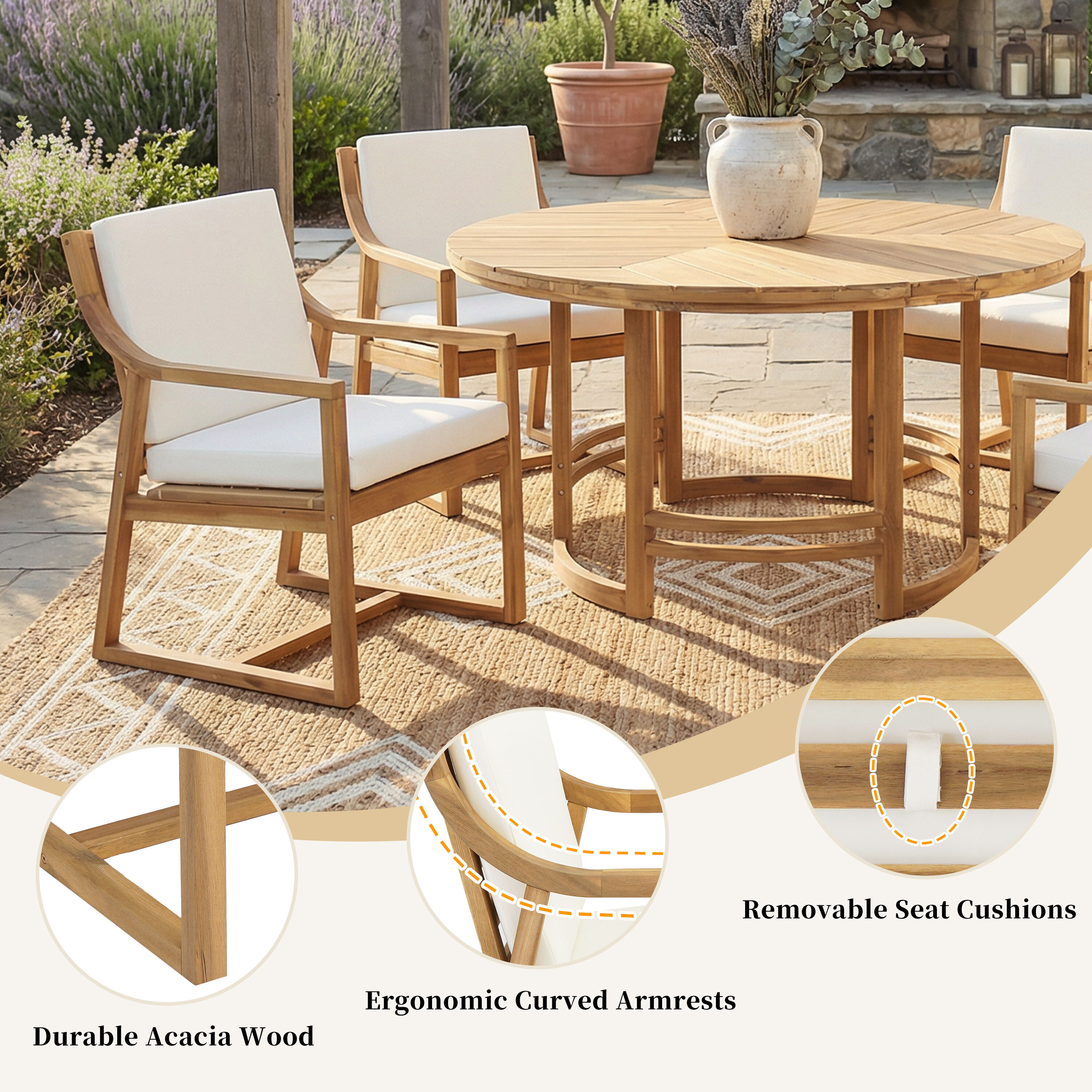 Mondawe MO-TB-32963 Patio-Dining-Sets - View #4