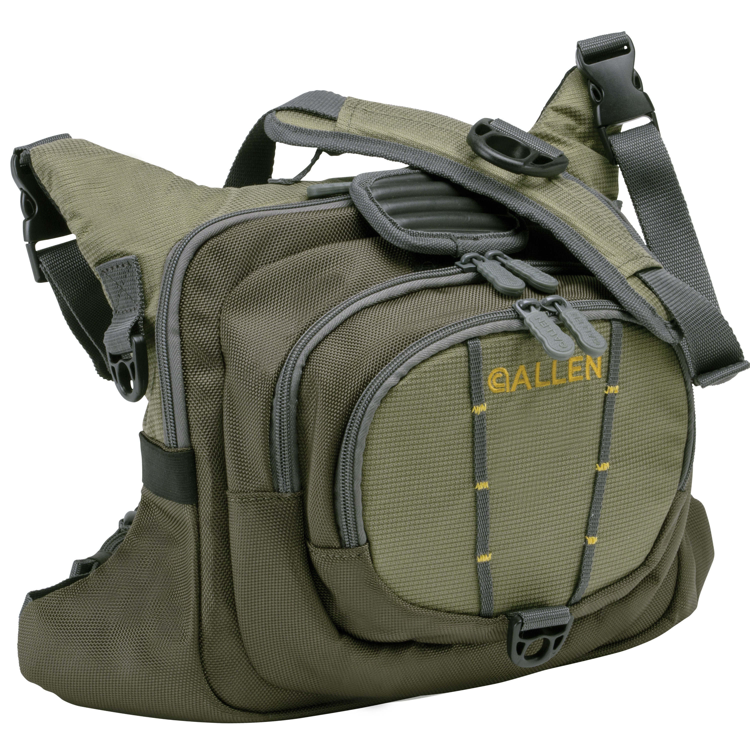 Allen Company Bear Creek Gray Fishing Chest Pack with Workstation