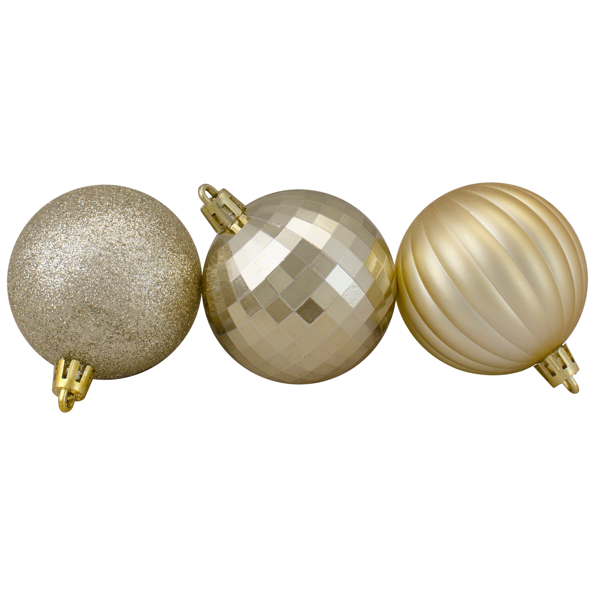 Northlight 31756349 100 -Pack Gold Standard Indoor Ornament set Shatterproof