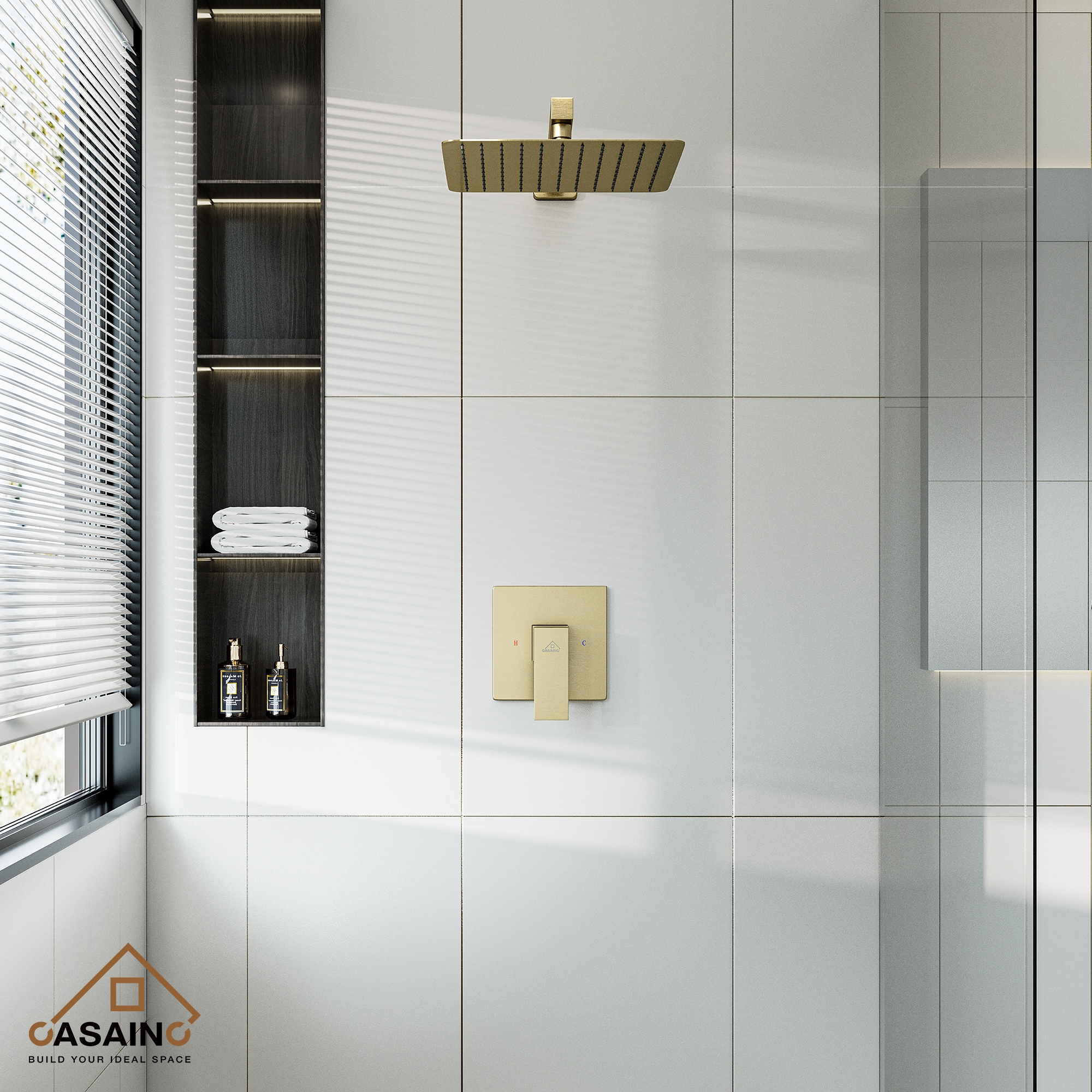 CASAINC OY-98A1001-BG Showerhead-Bar-Panels - View #3