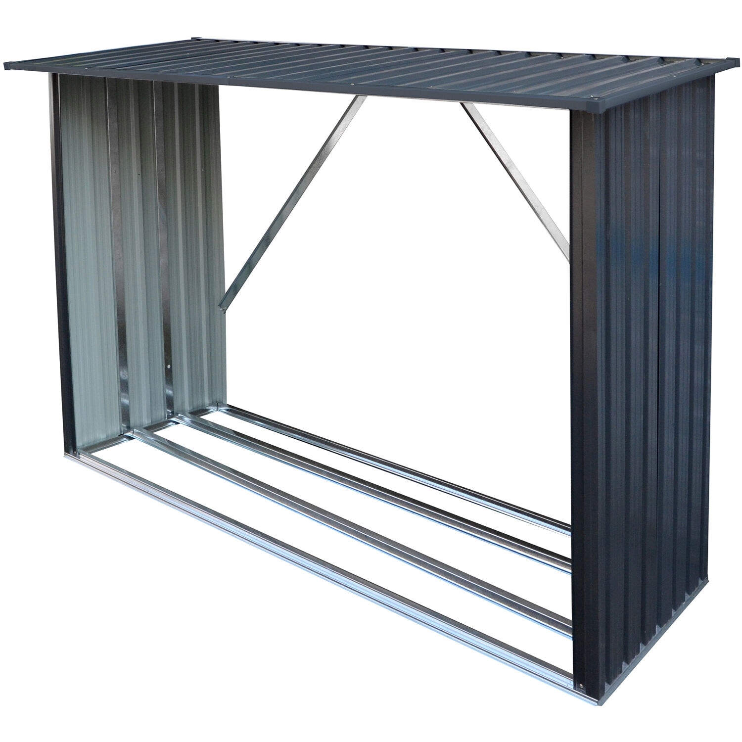 Hanover HANWDSHD-GRY Firewood-Storage - View #5