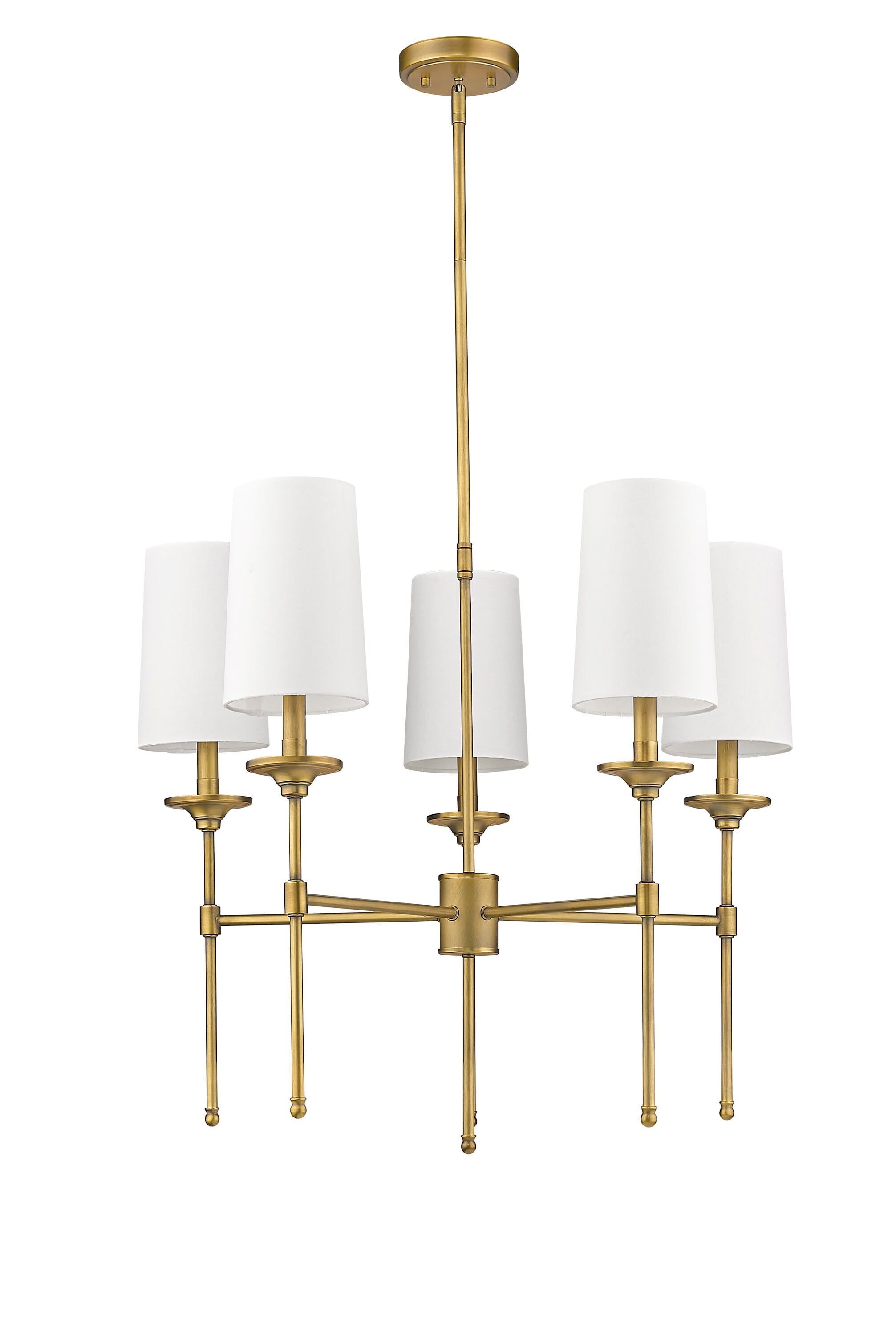 Z-Lite Emily 5-Light Oil-Rubbed Transitional Chandelier 3033-5RB at ...