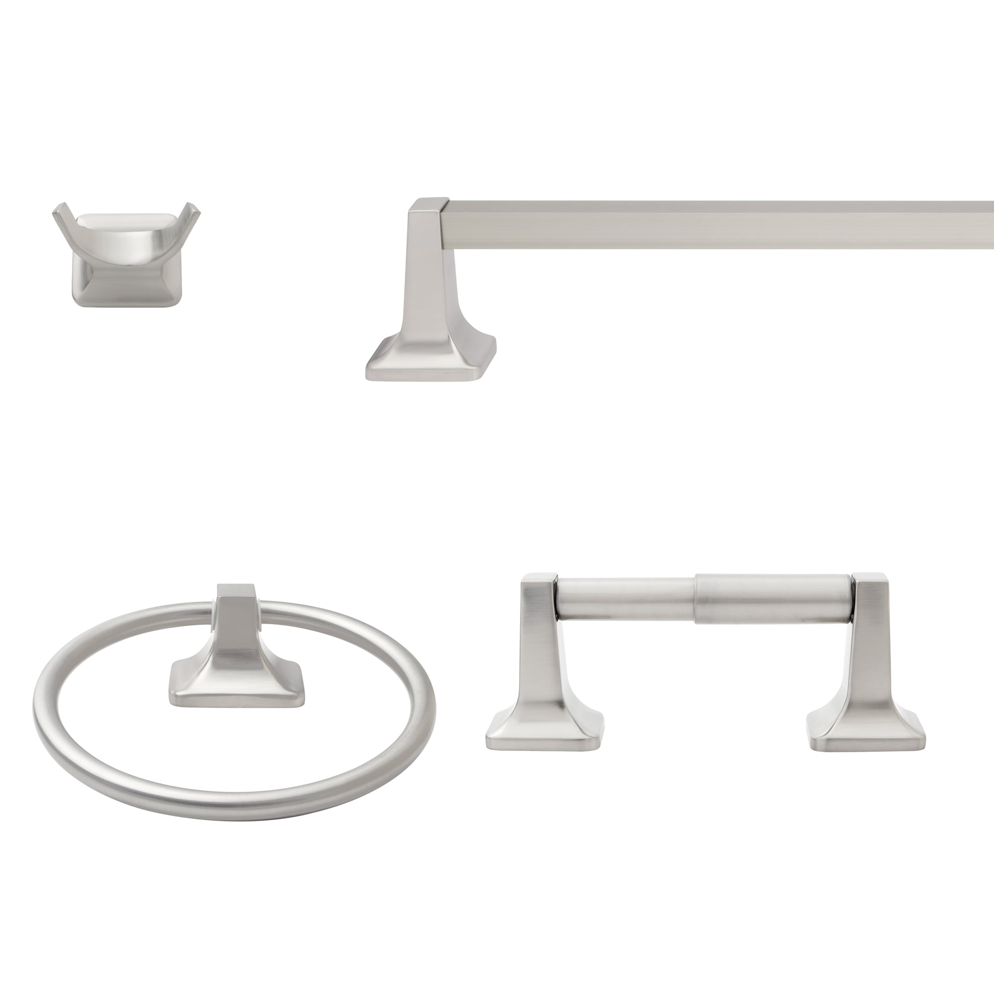 Project Source Seton Chrome Wall Mount Spring-loaded Toilet Paper