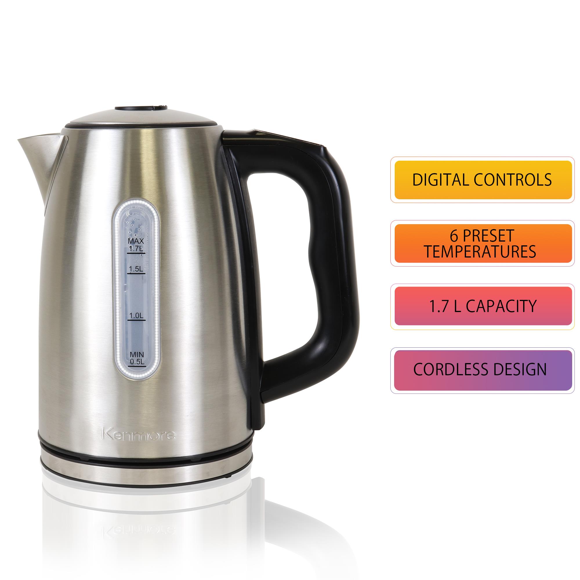 MegaChef 1.2Lt. Stainless Steel Electric Tea Kettle in 2023