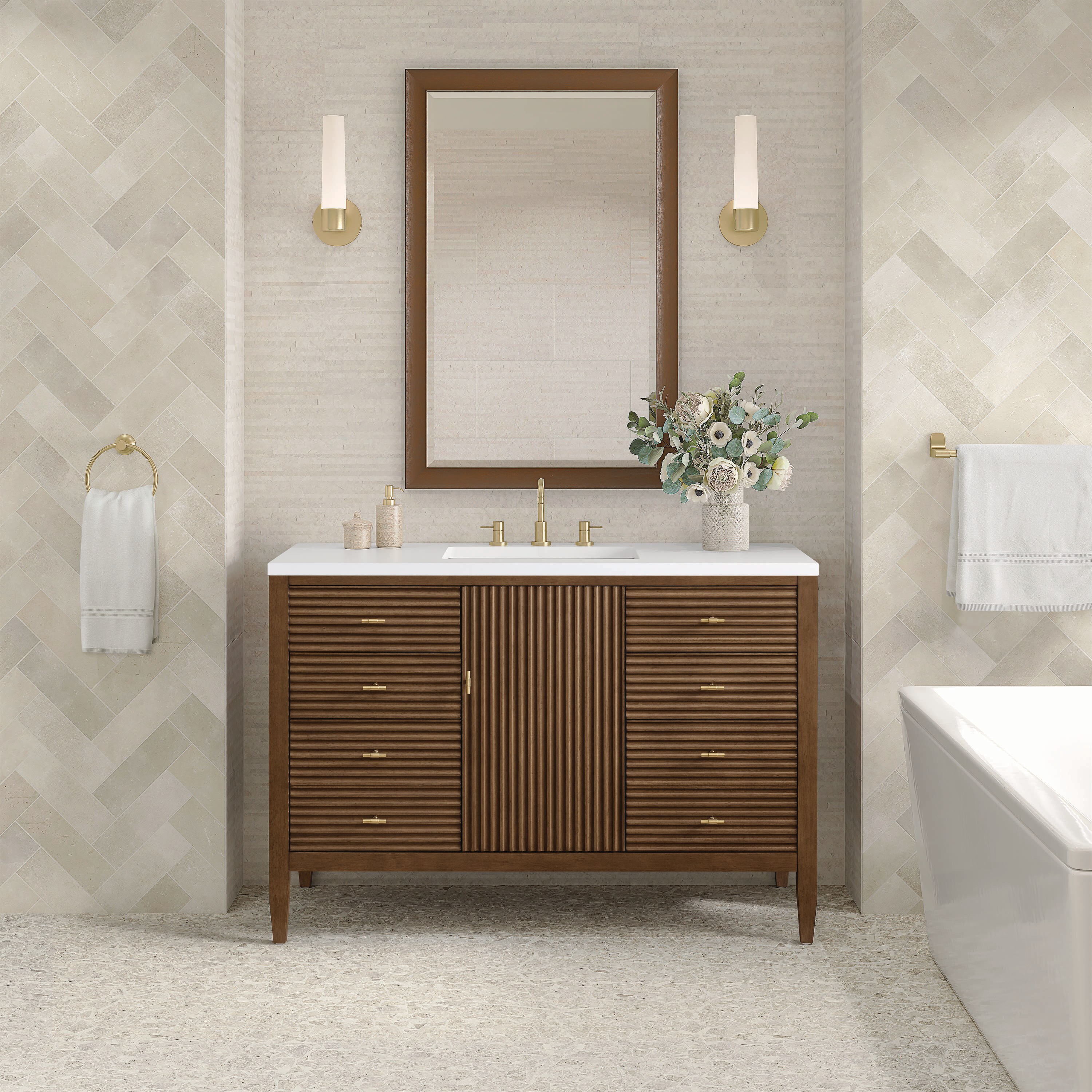 James Martin Vanities 485-V48-WLT-3WZ Bath-Vanity-Combo - View #2