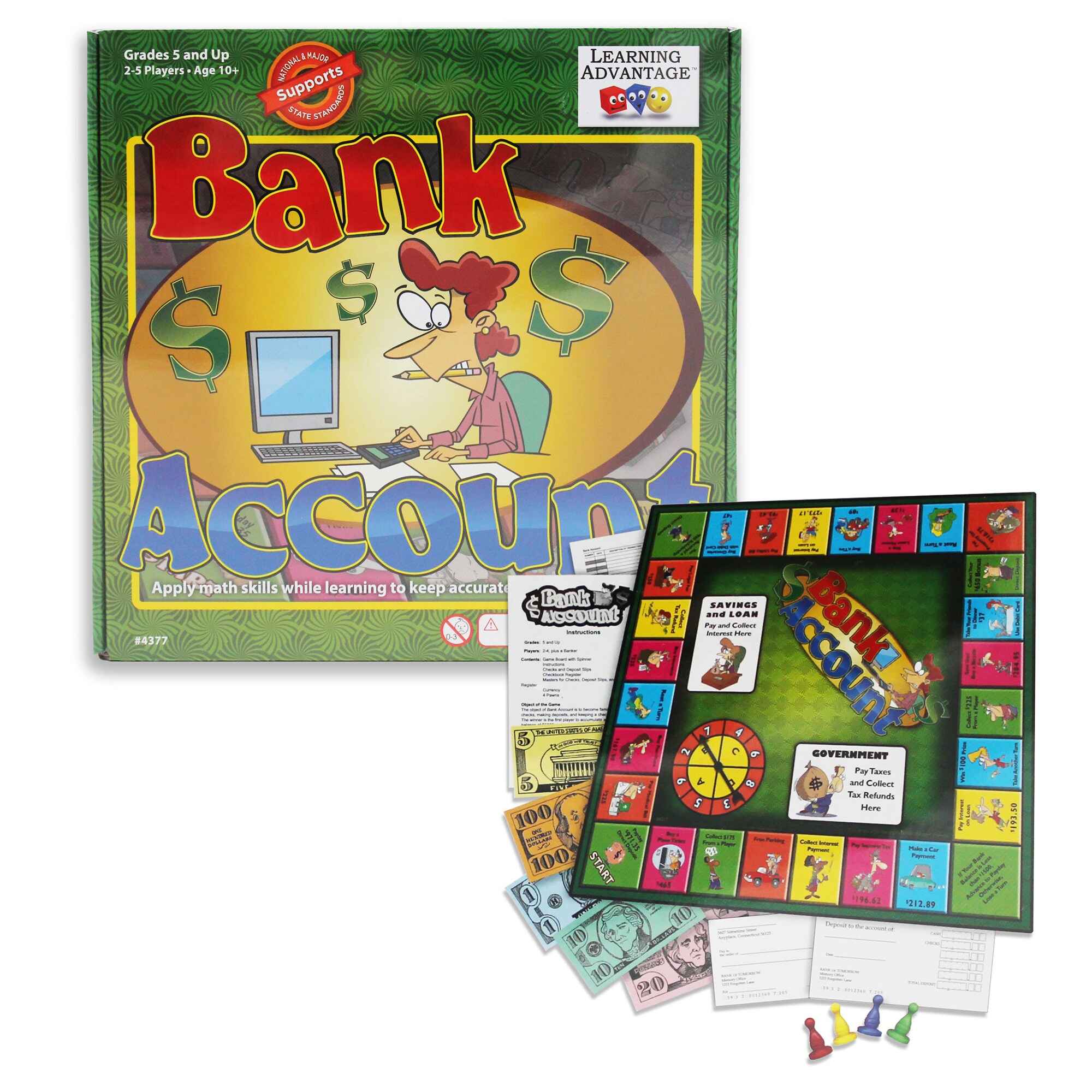 Learning Advantage CRE4377 Bank Account (Educational Game)