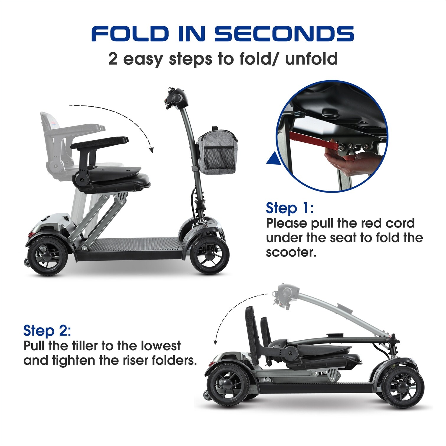SunJet YKQT405QJFOM Walkers-Wheelchairs-Rollators - View #4