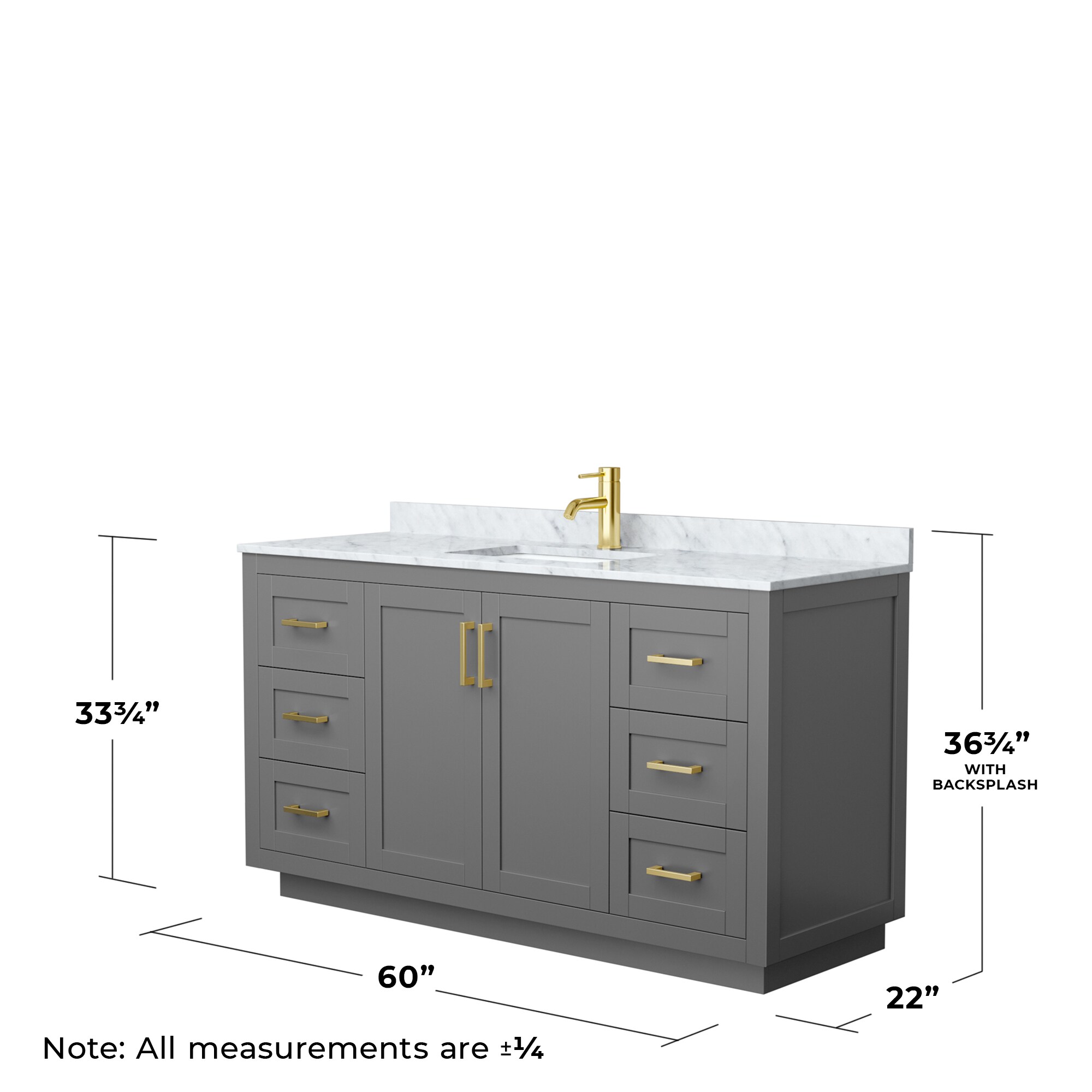 Wyndham Collection WCF292960SGGCMUNSMXX Bath-Vanity-Combo - View #5