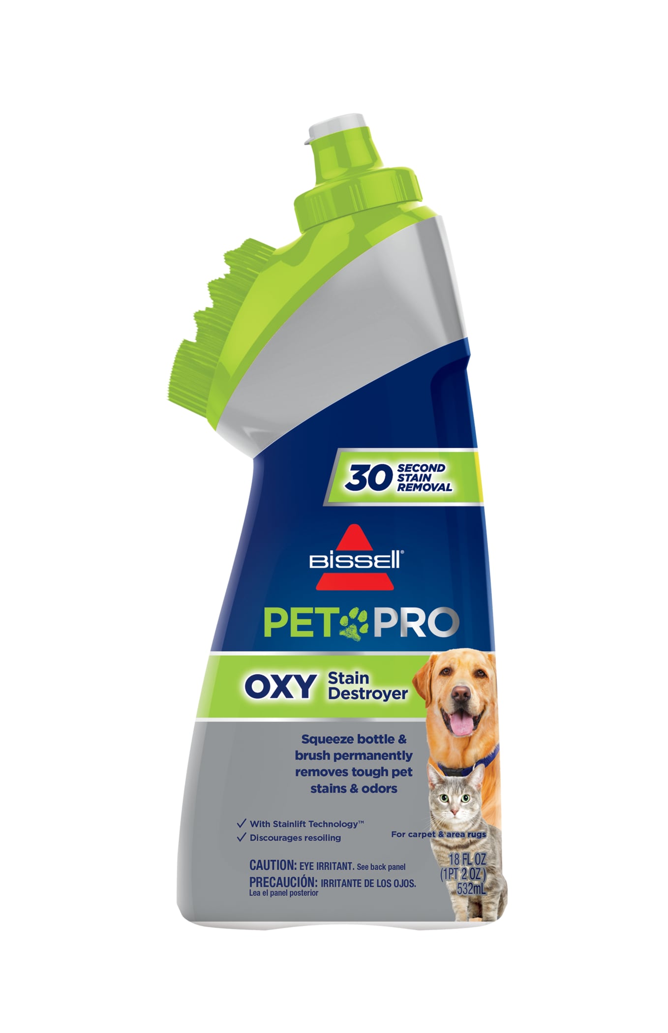 BISSELL PET PRO OXY Stain Destroyer Brush Head 16-fl oz Steam Cleaner  Chemical in the Steam Cleaner Chemicals department at