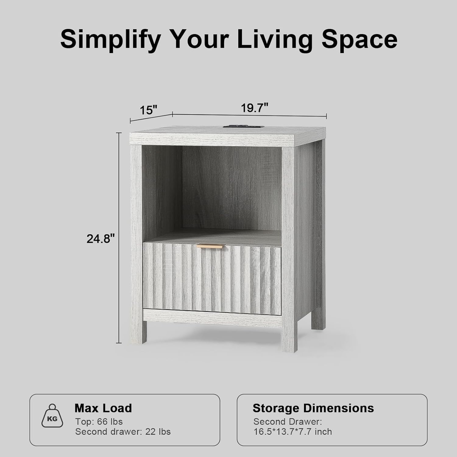 LTMATE LSAFNT0003WH nightstands - View #4
