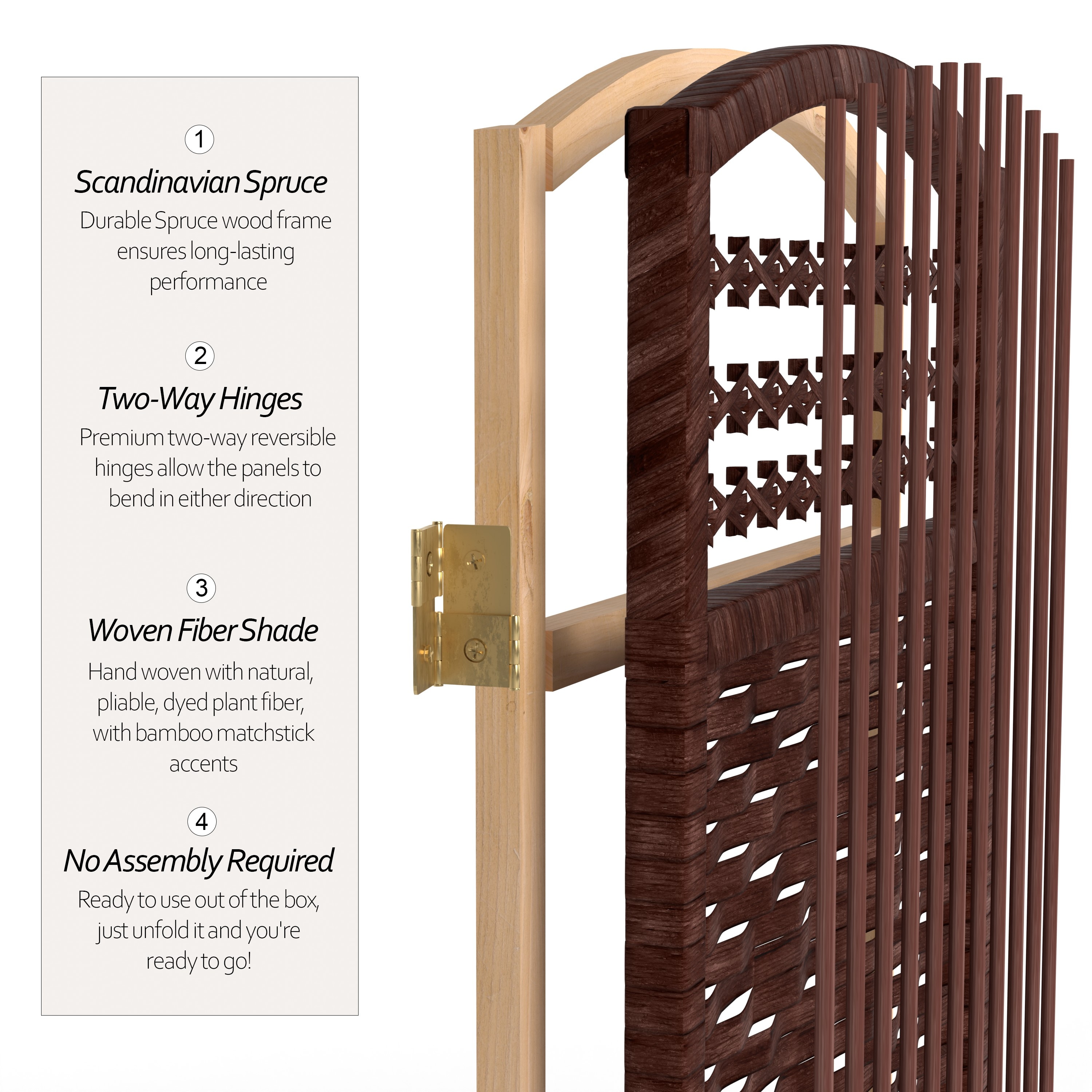 Red Lantern FB-4DMND-DRD-6P Indoor-Privacy-Screens - View #4