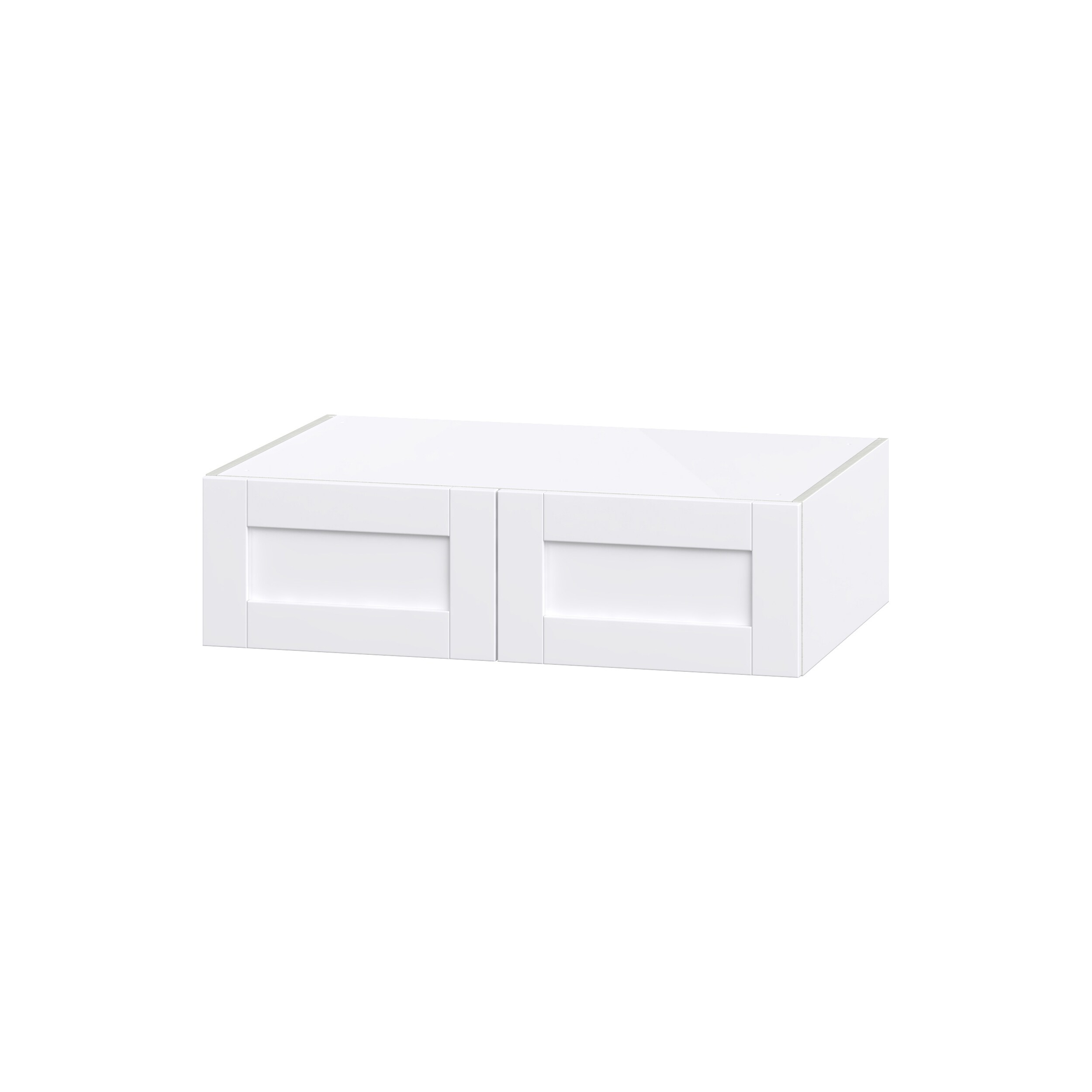 Hugo&Borg Rosemont 36-in W x 15-in H x 24-in D Glacier White Wall Fully Assembled Cabinet (Flat Panel Shaker Door Style)