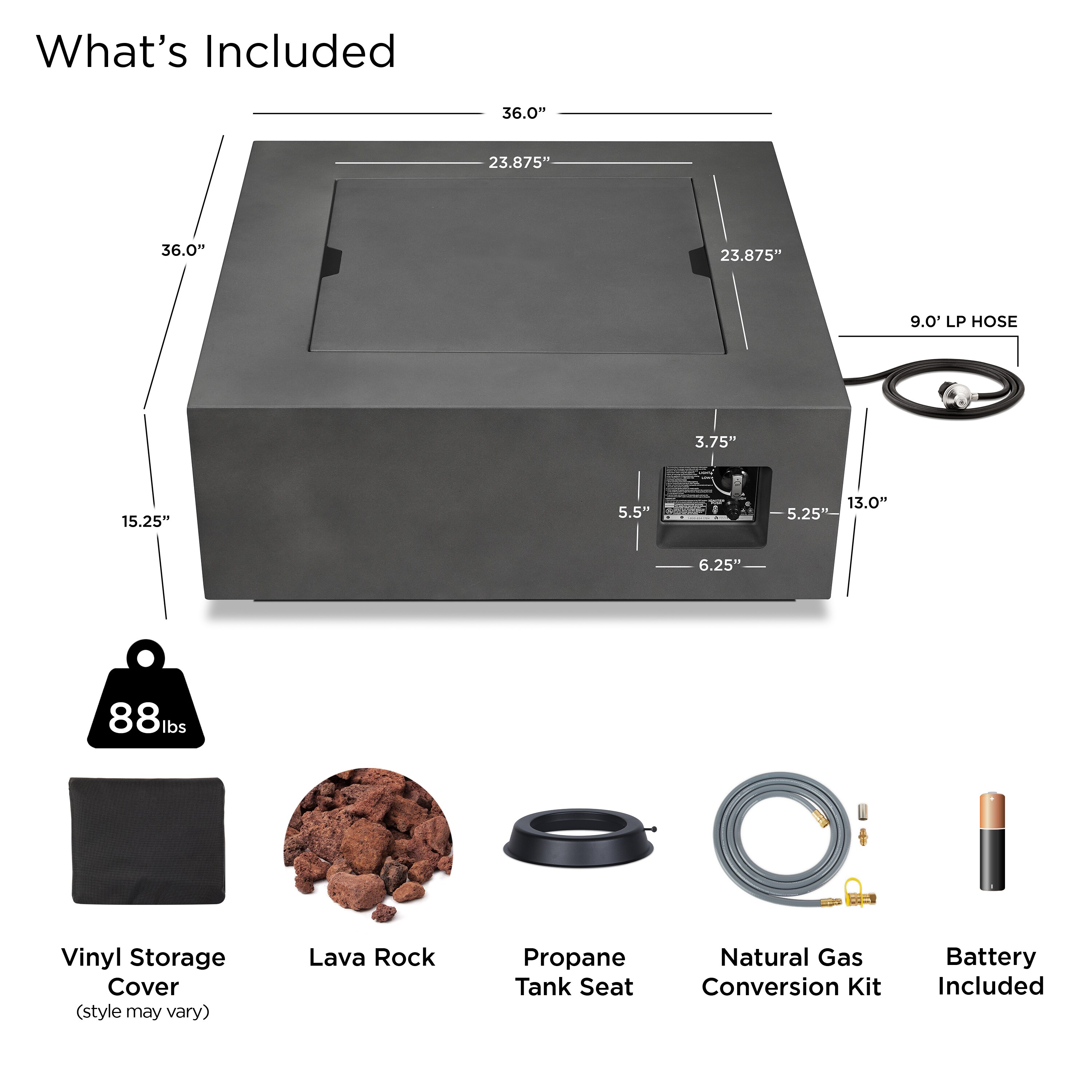 Real Flame C9812LP-WSLT Outdoor-Gas-Firepits - View #3