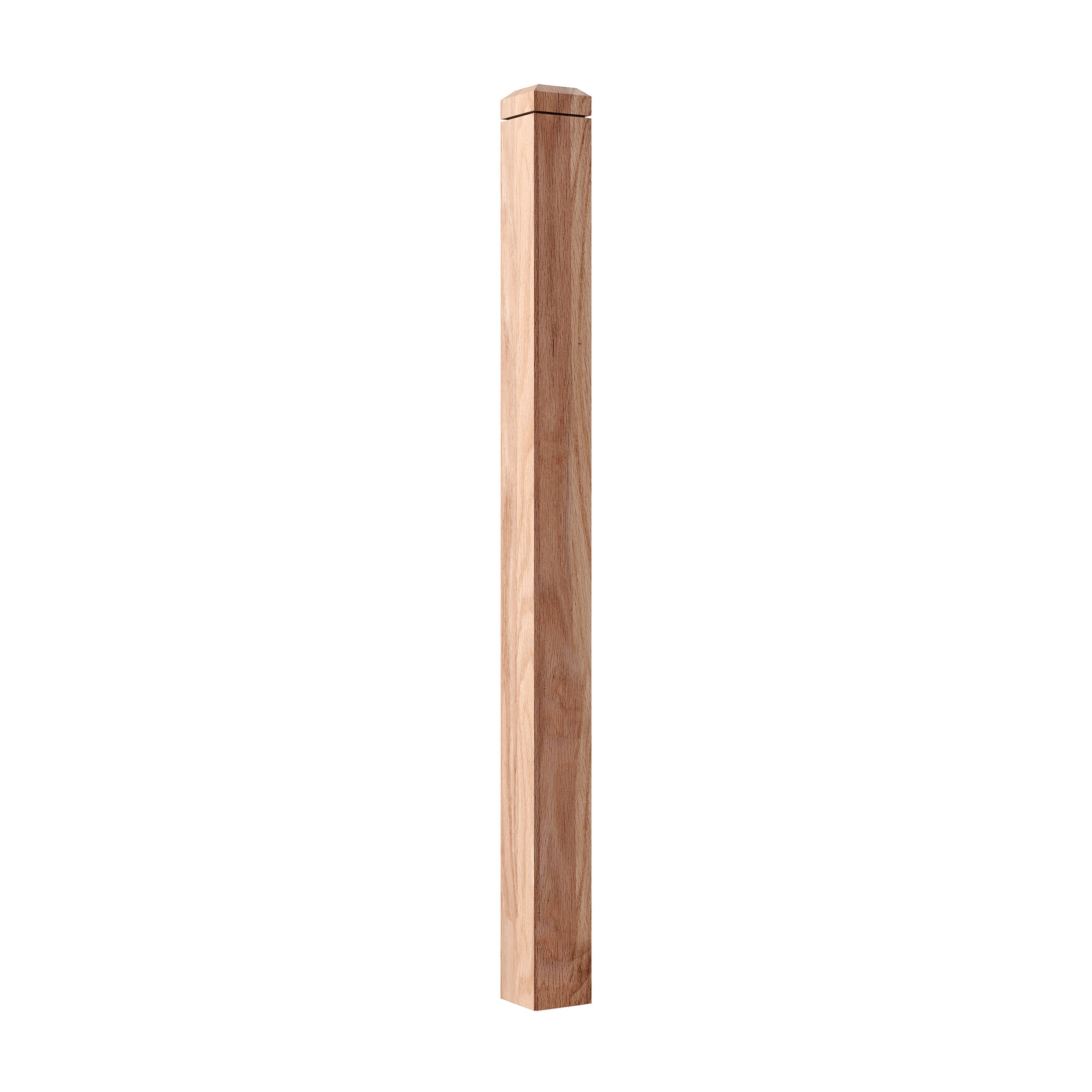 White oak Stair Newel Posts & Installation Kits at