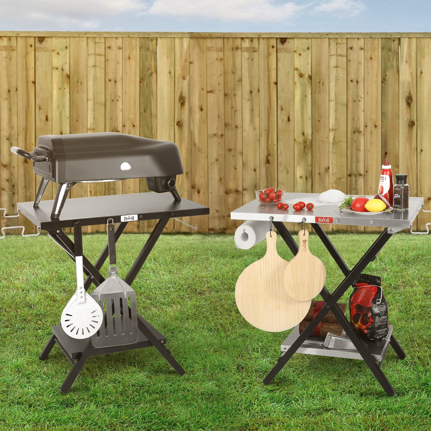 Feasto FD2430B Grill-Carts-Grill-Stands - View #7