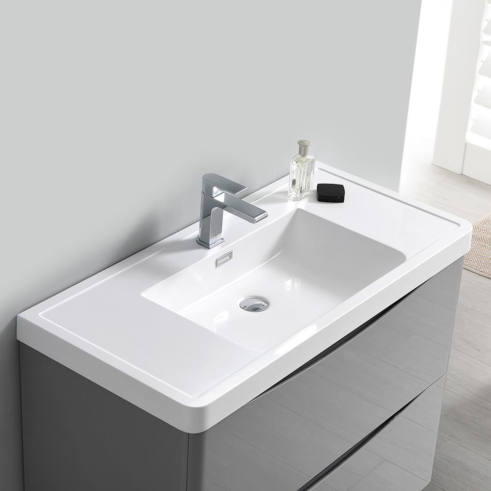 Fresca FVS8005WH White Senza 40 Acrylic Vanity Top 