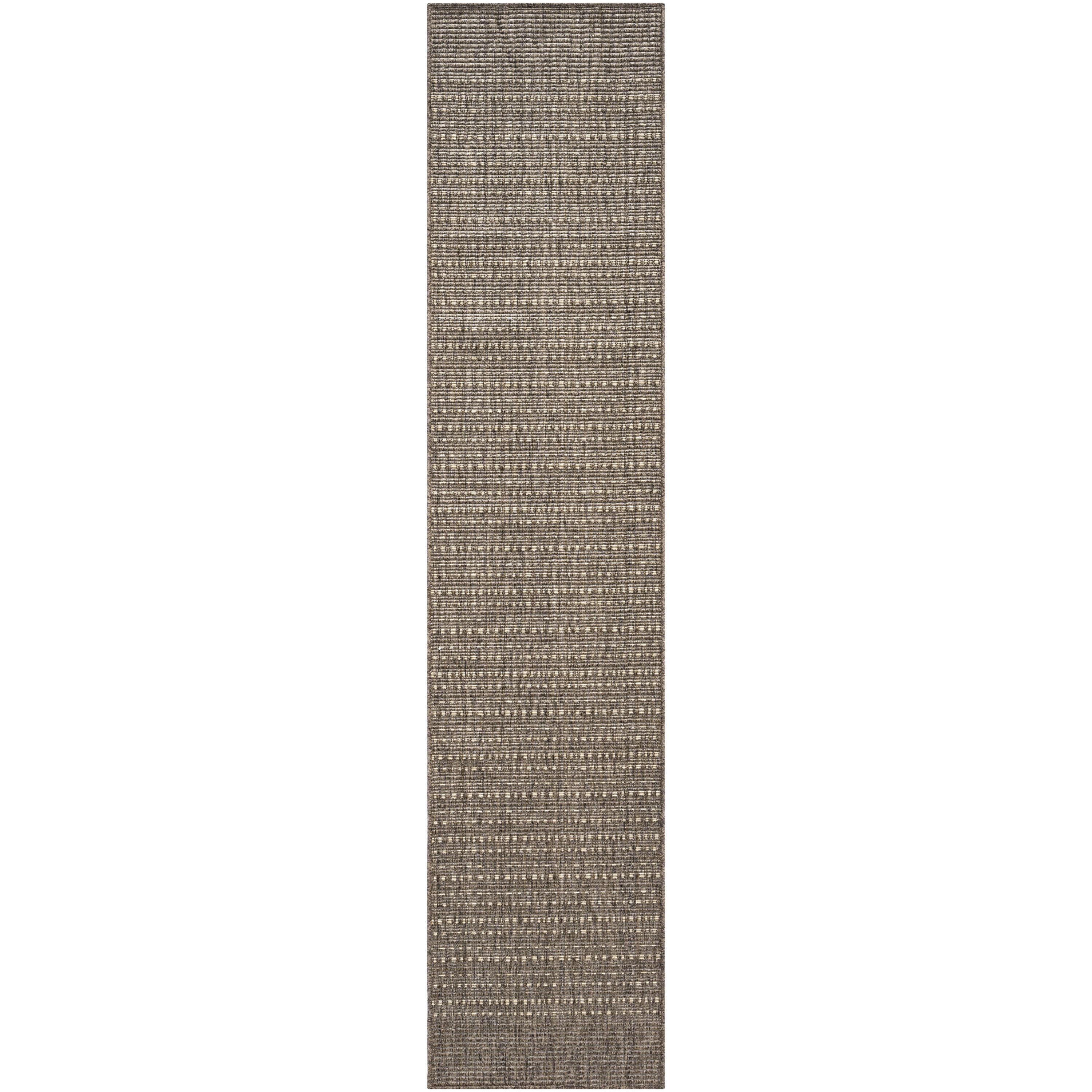 Nourison 841491137963 Tulum 2'2" x 10' Brown Indoor/Outdoor Rug