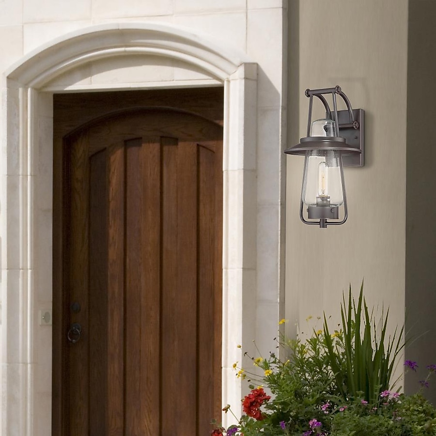 Designers Fountain Stonyridge 13-in H Satin Bronze Medium Base (E-26) Outdoor Wall Light Designers Fountain Stonyridge 13-in H Satin Bronze Medium Base (E-26) Outdoor Wall Light