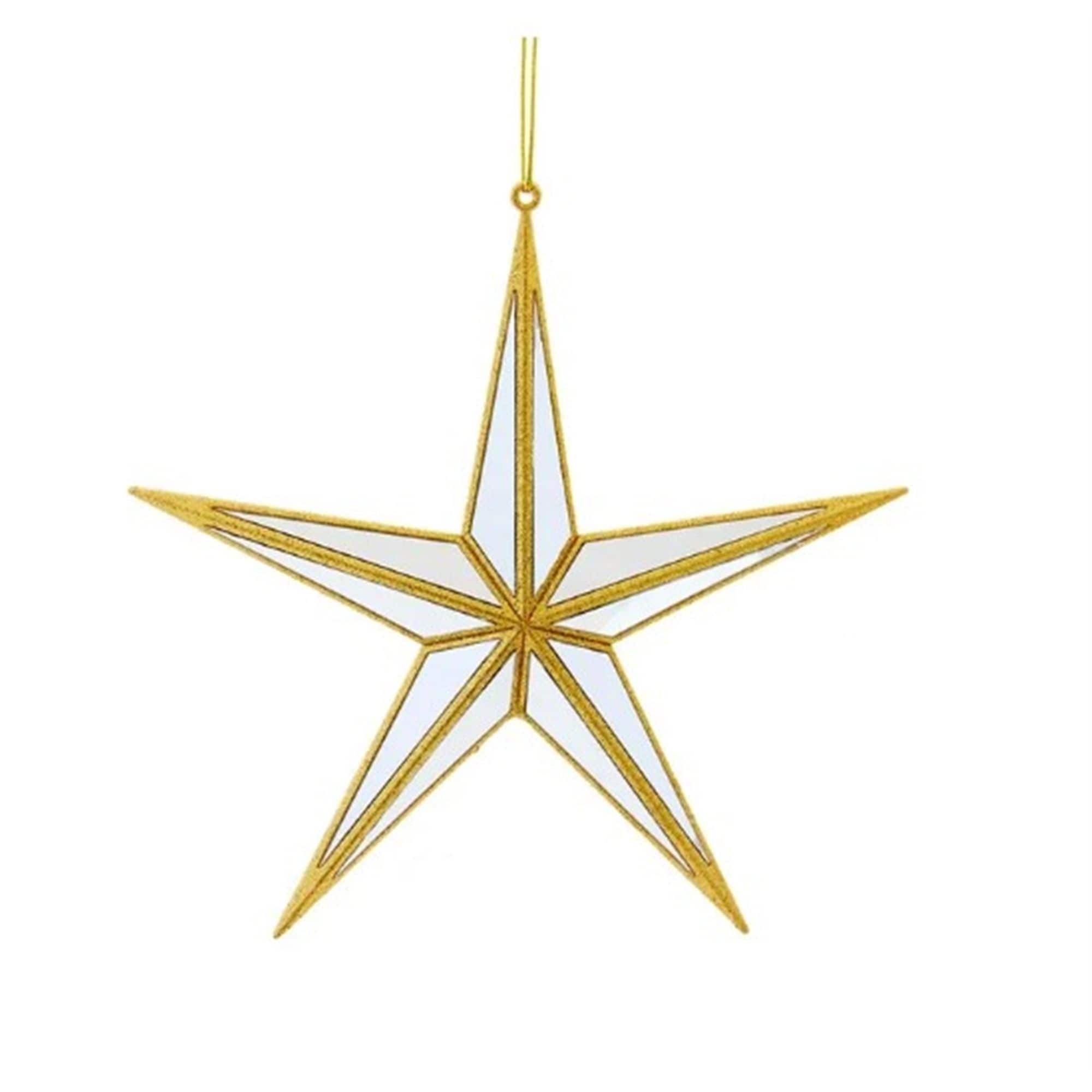 Kurt S. Adler Gold Mirror Star Ornament