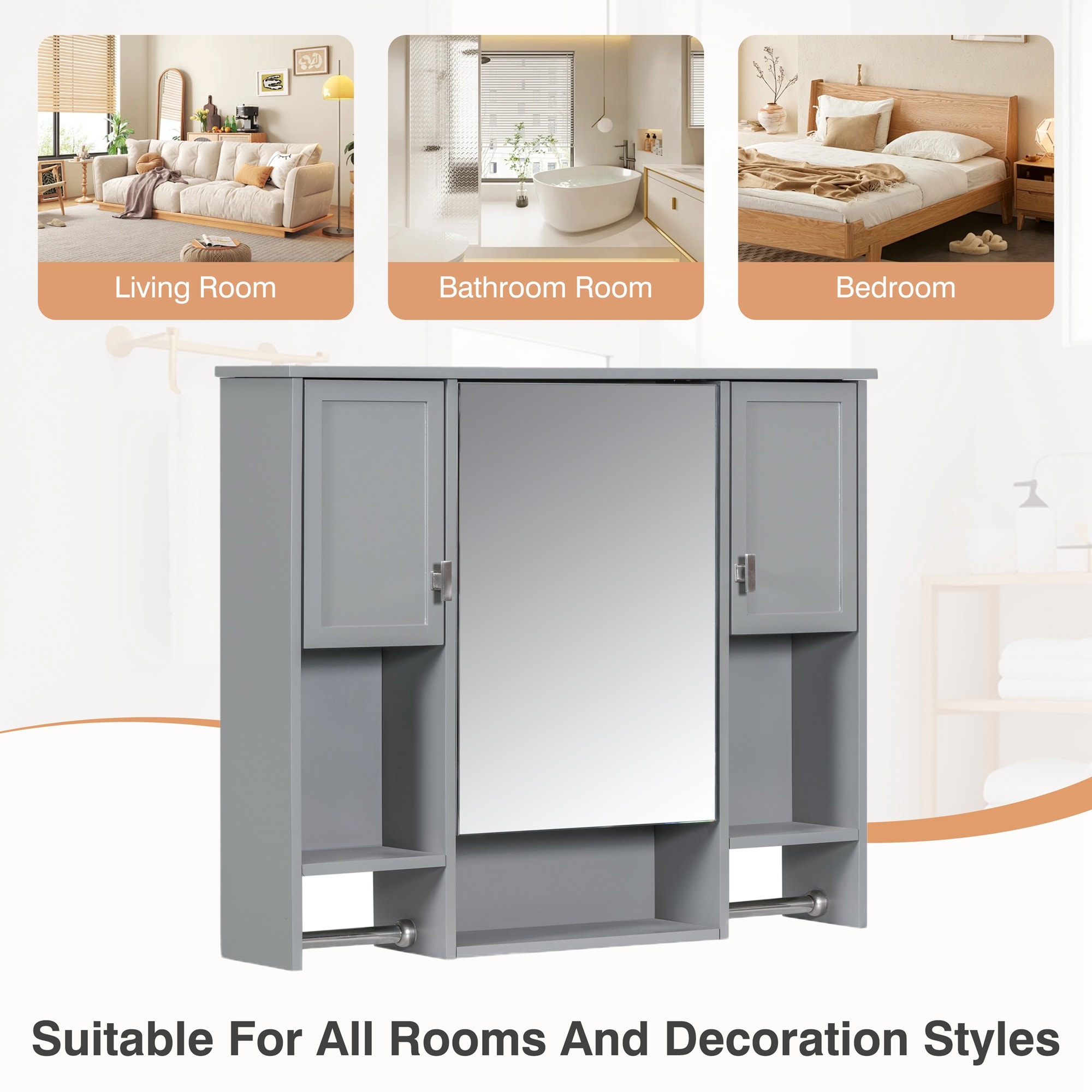 Forclover HBV-173AAE Bathroom-Medicine-Cabinets - View #5
