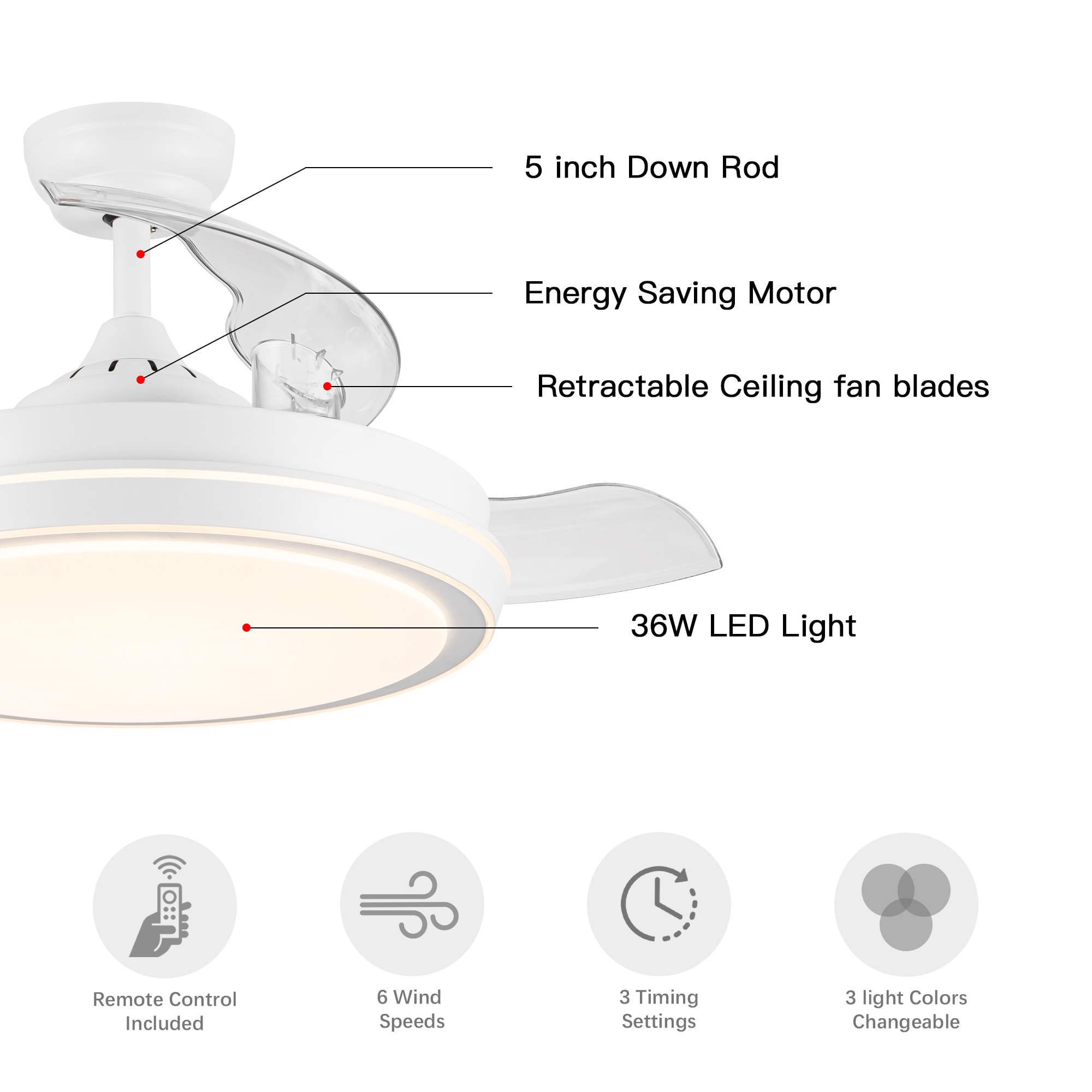 YUHAO LSDC5255WH42 Ceiling-Fans - View #14