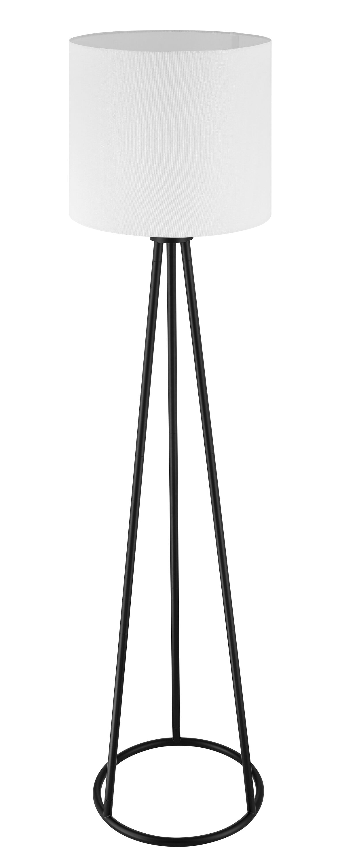 allen roth 63 in Matte Black Tripod Floor Lamp FL16MBK at Lowes