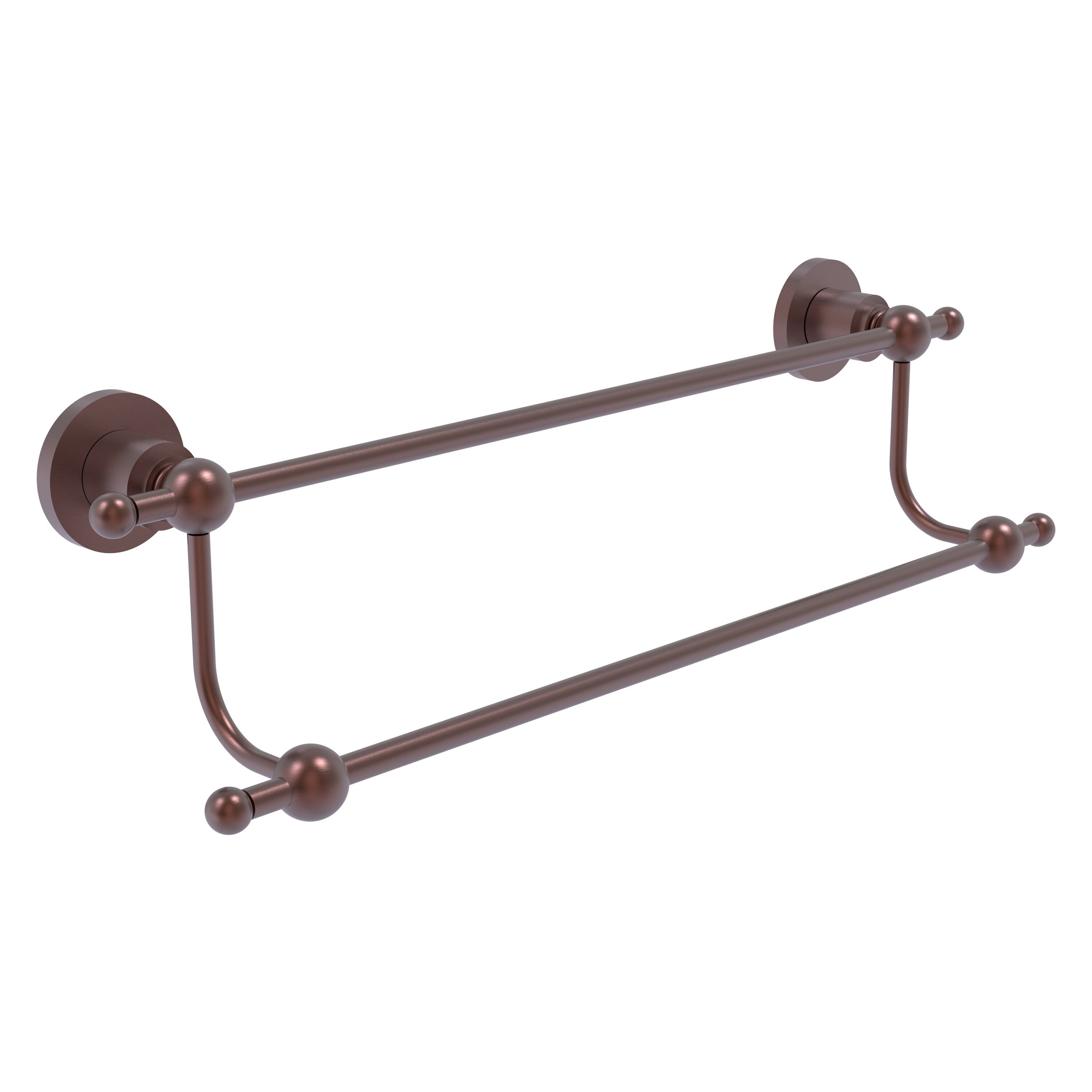 Allied Brass AP-72/36-CA Astor Place 36-in double Antique Copper Wall mount Double Towel Bar