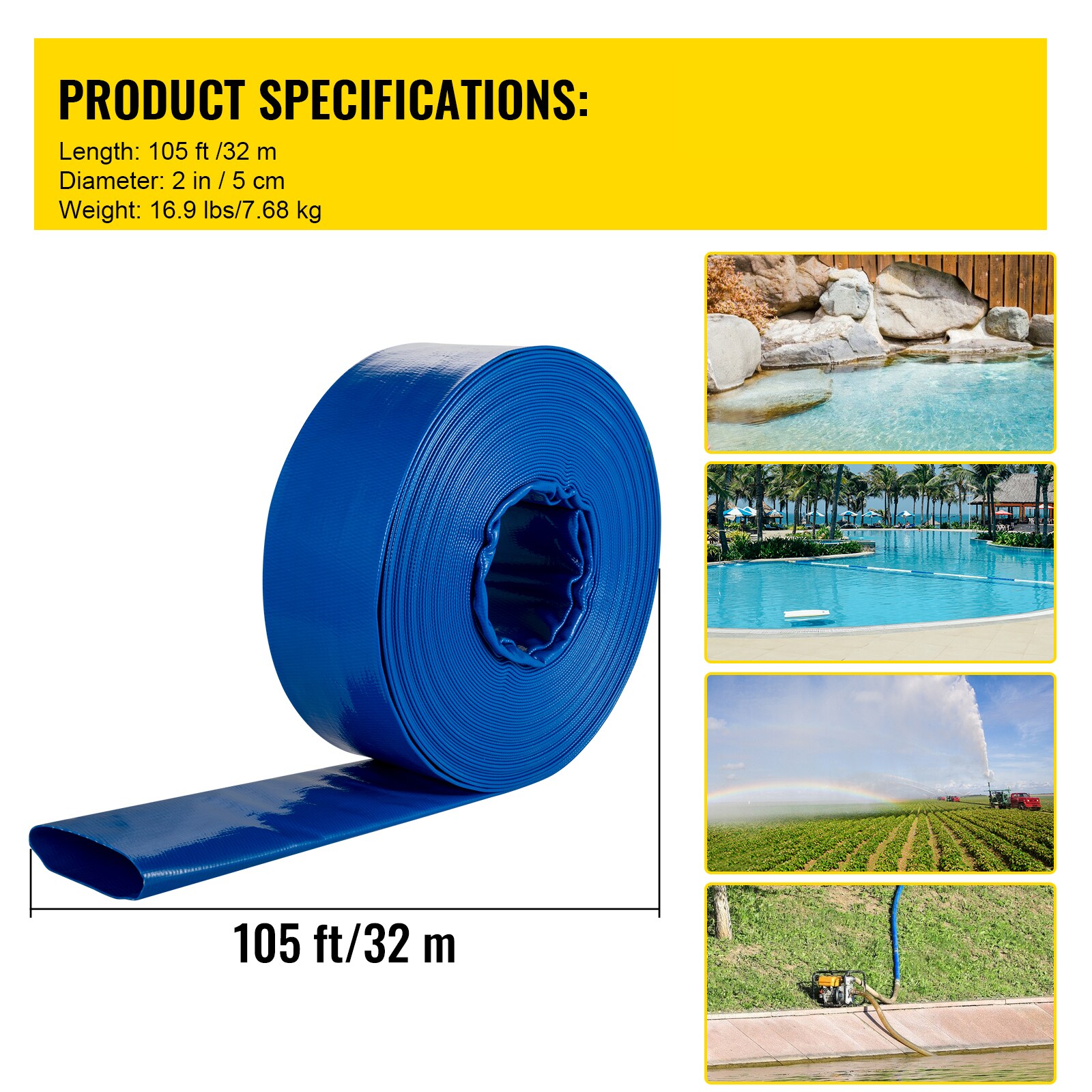 VEVOR SCYCFCXRGJ2X01275V0 Tubing-Hoses - View #7