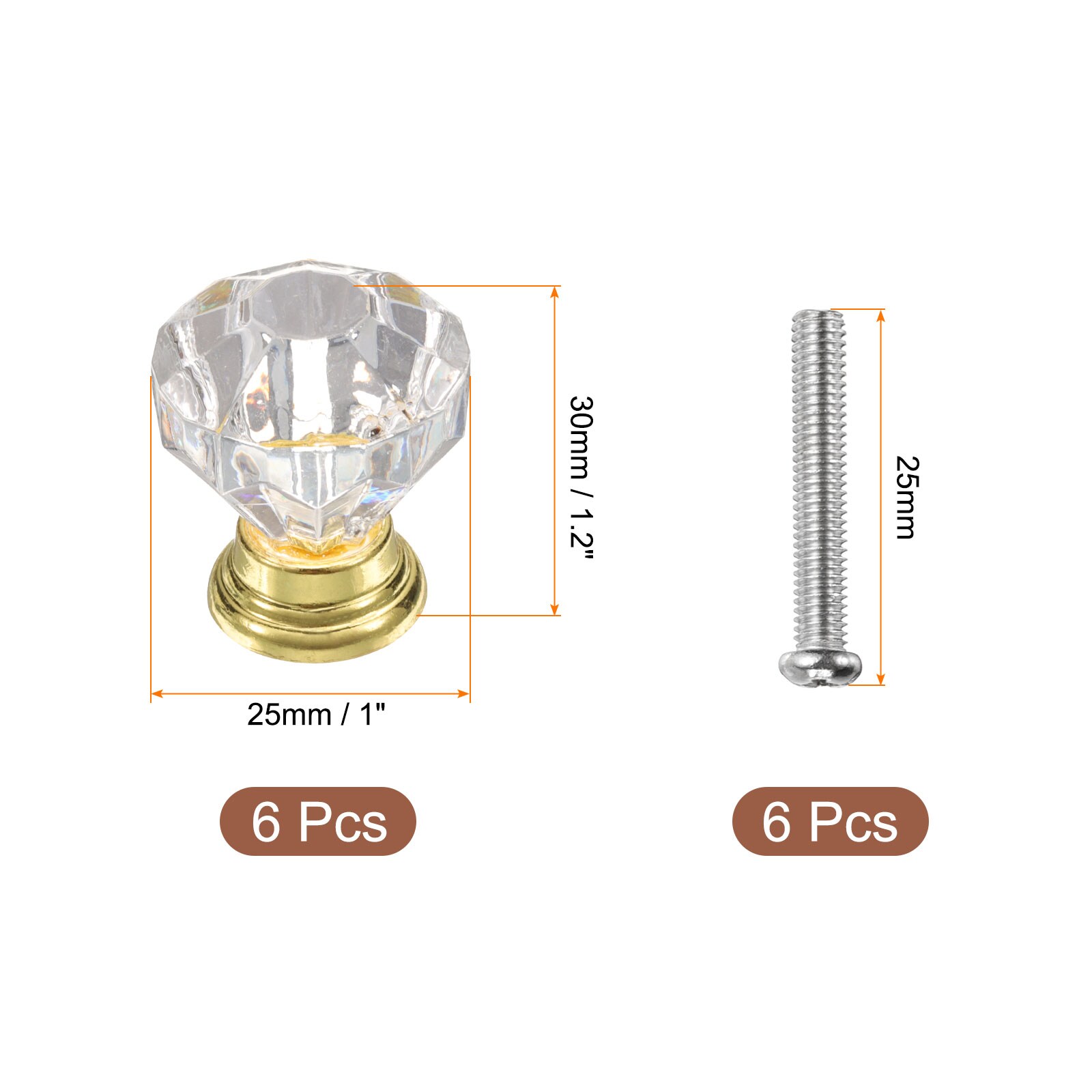 Unique Bargains S25093002UX0921 Cabinet-Knobs - View #2