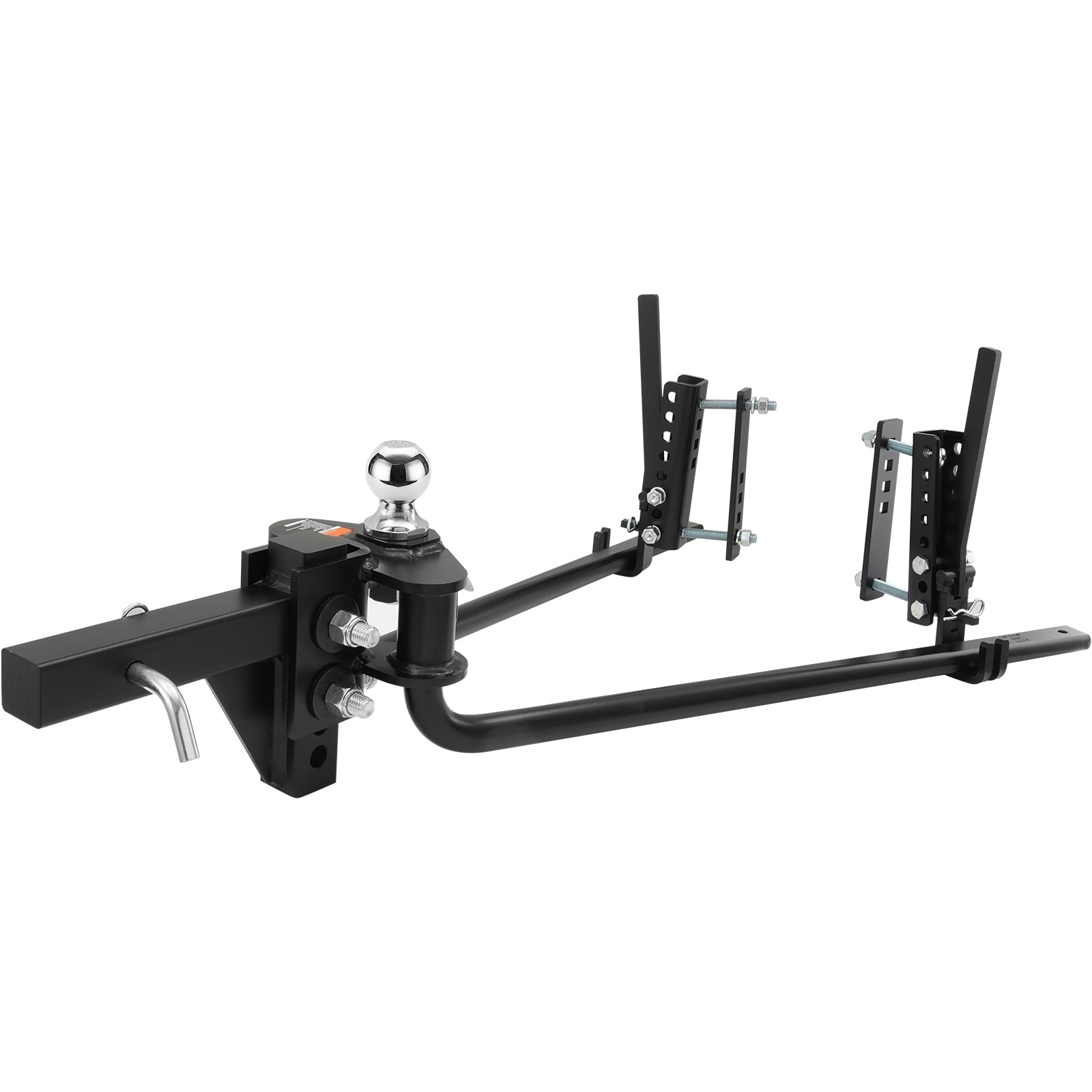 VEVOR SCYBKZTCG7IN05578V0 Weight Distribution Hitch  1 500 lbs Weight Distributing Hitches Kit with Sway Control for Trailer  2-In Solid Steel Shank  2-5/16 in Alloy Steel Ball  Powder Coated Load Leveling Hitch  Black