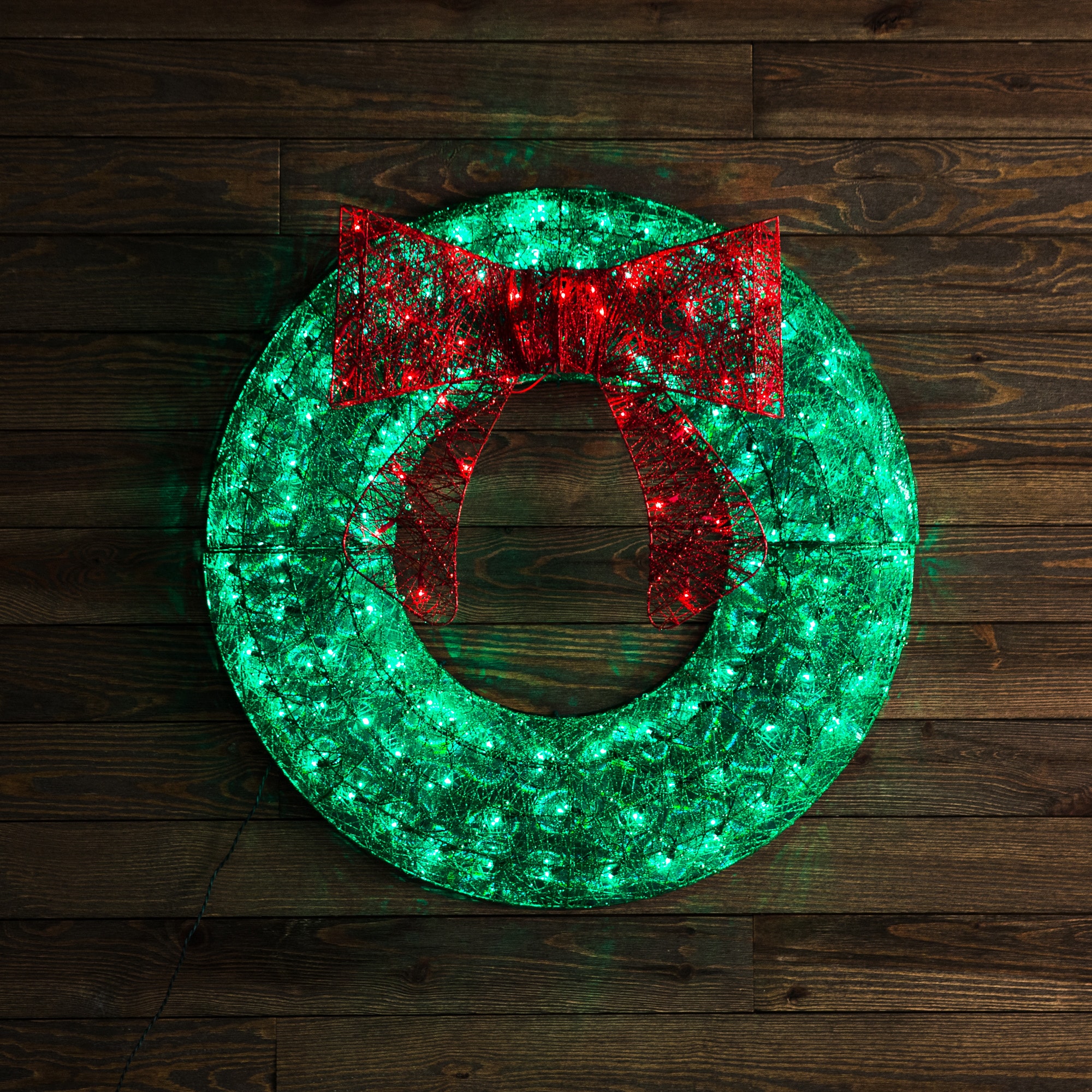 Artificial Wreaths, Large Light Up Wreath Outdoor Costco