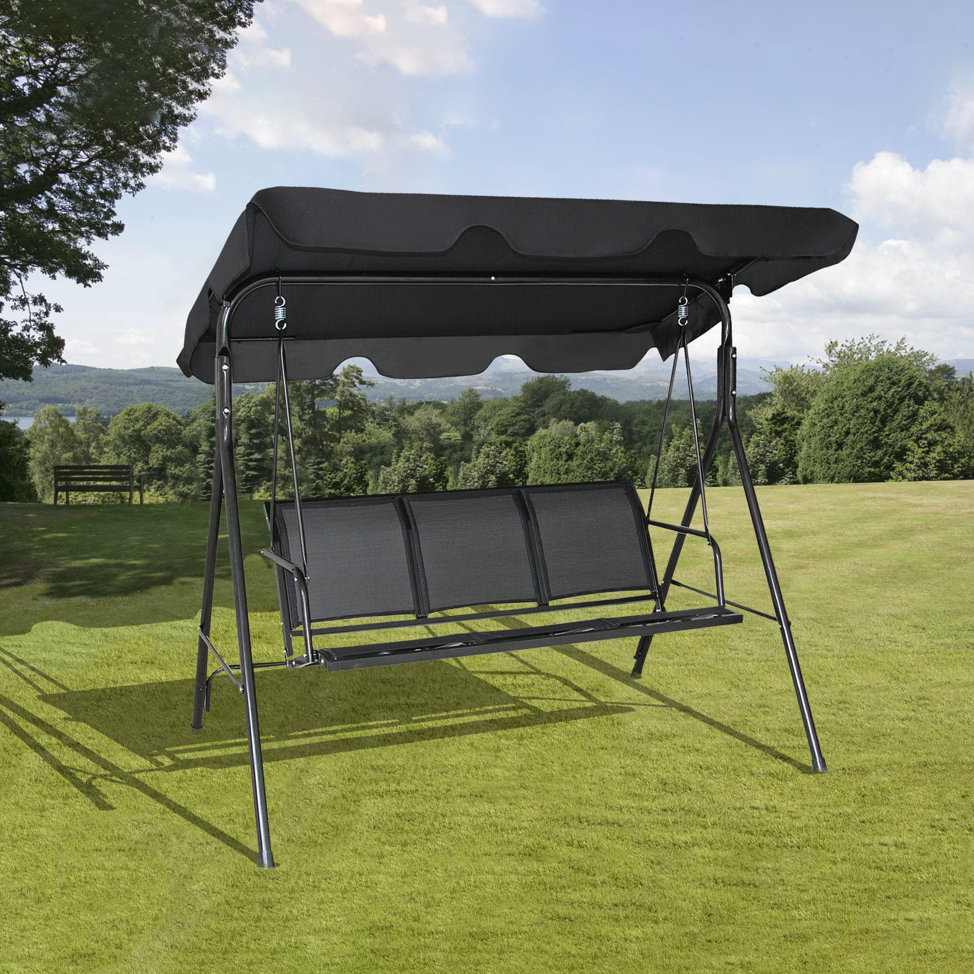 WELLFOR DOJ70492BK Swing-Gliders - View #9