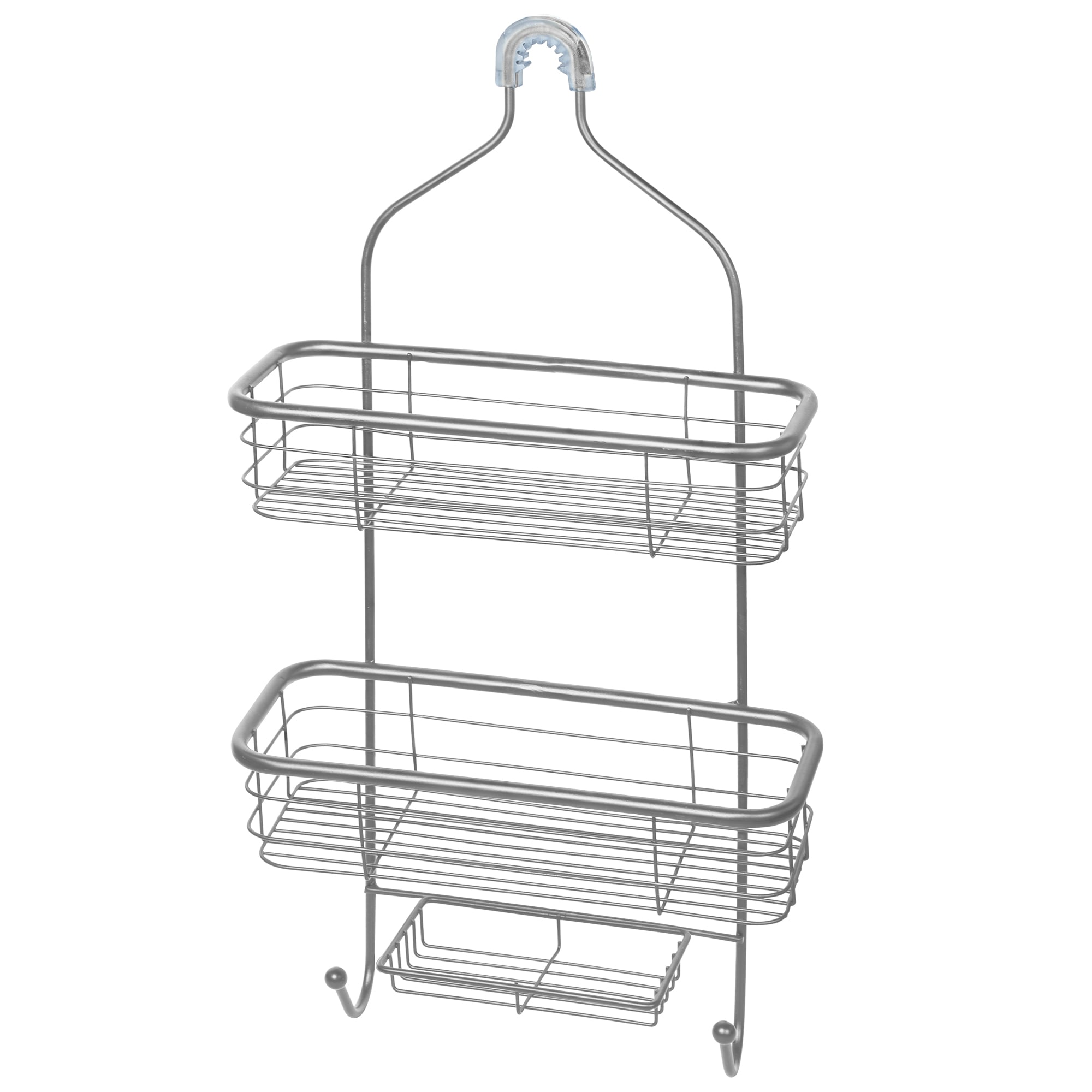 Moorefield SC422MSN Matte Satin Stainless steel 3 -Shelf Over the showerhead Hanging shower caddy 11.5-in x 4.5-in x 23.5-in