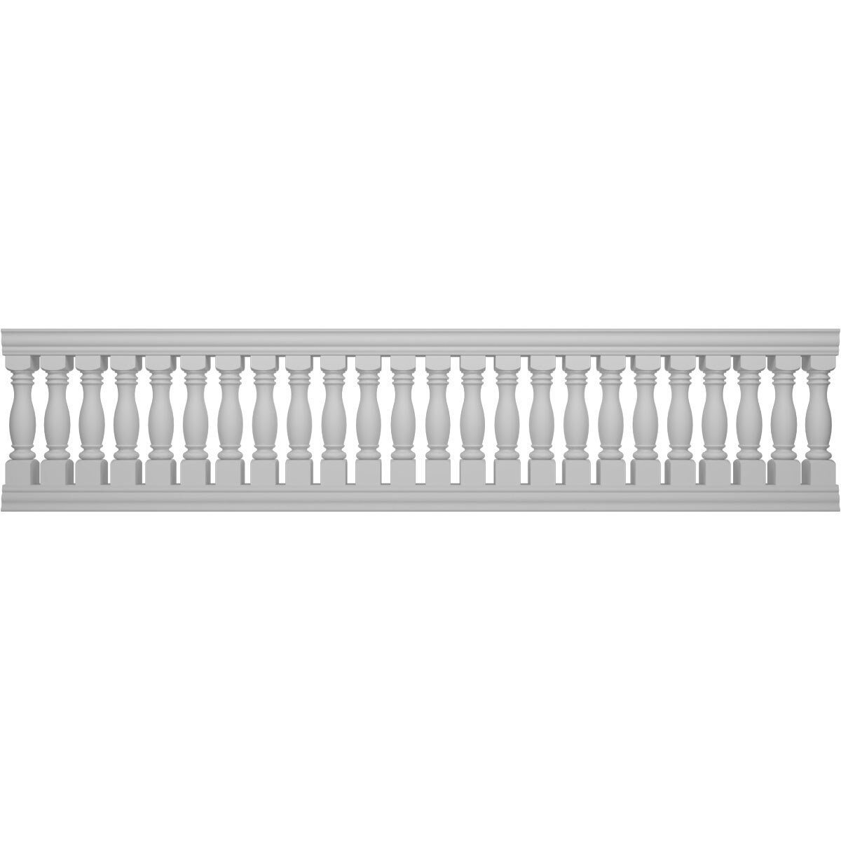 Ekena Millwork BALK40X168EMD FiberThane 14-Feet x 40-Inches Embassy Fiberglass Deck Rail Kit