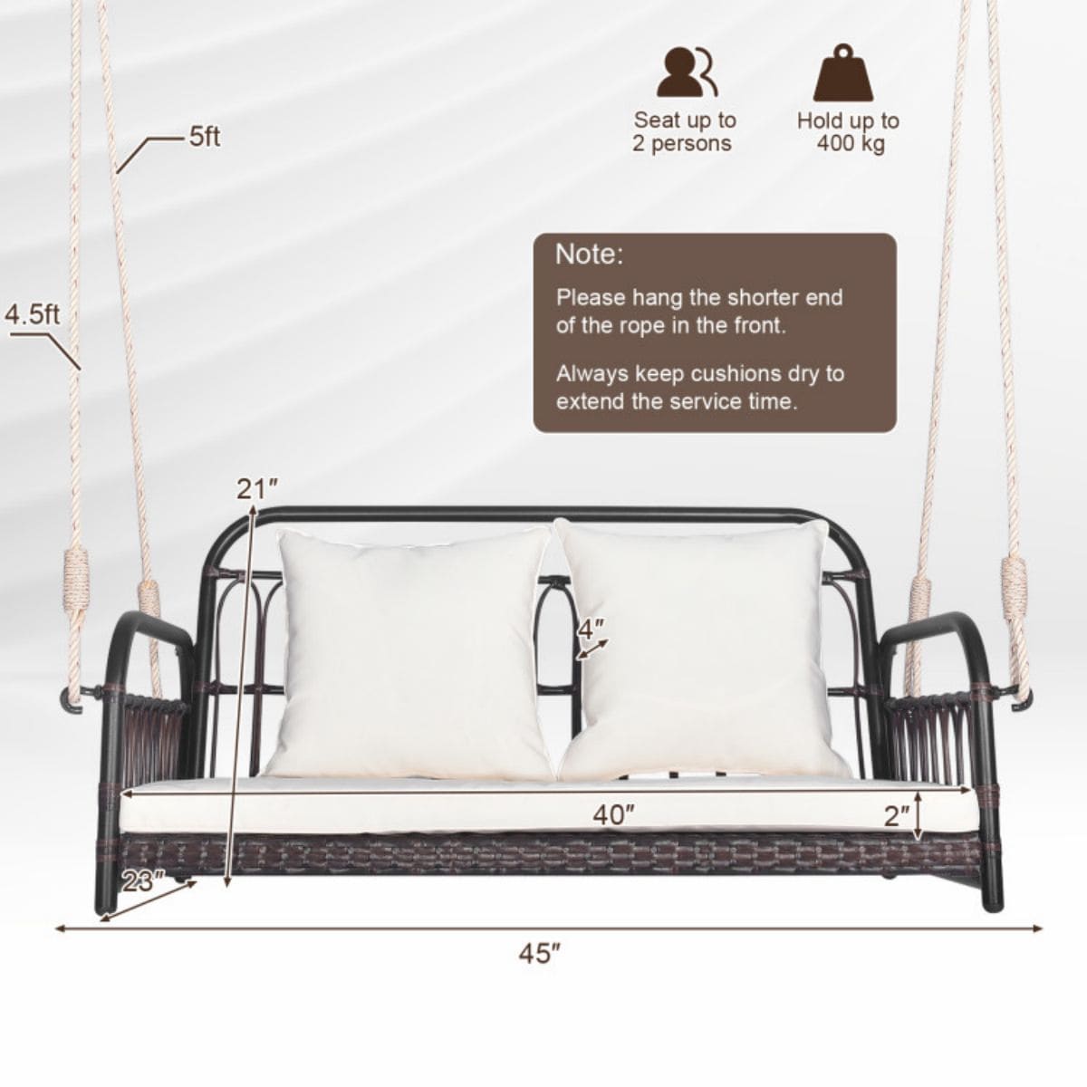 CESICIA YXW-23A Replace-Porch-Swing-Glider-Tops - View #4