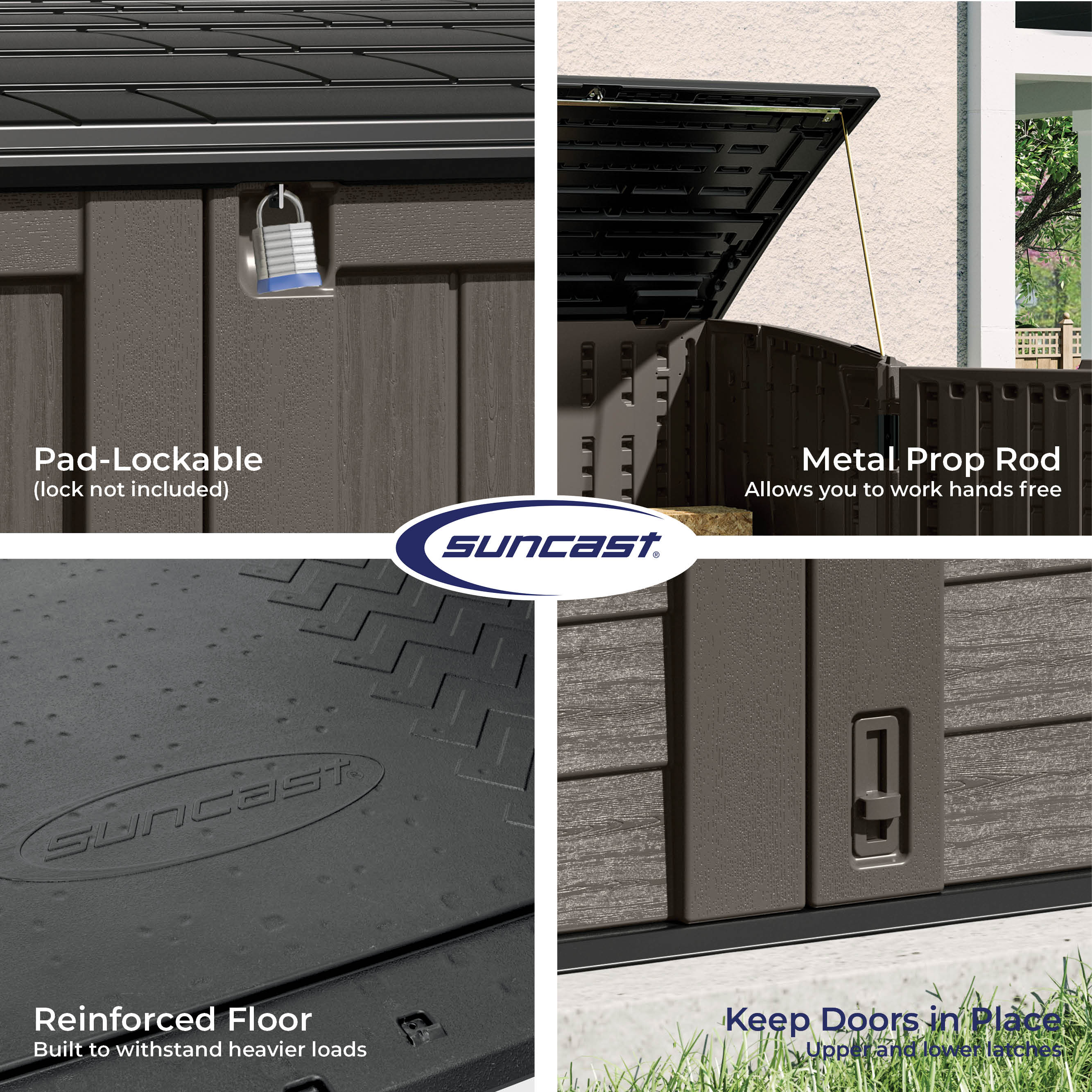 Suncast BMS2500SB Vinyl-Resin-Storage-Buildings - View #8