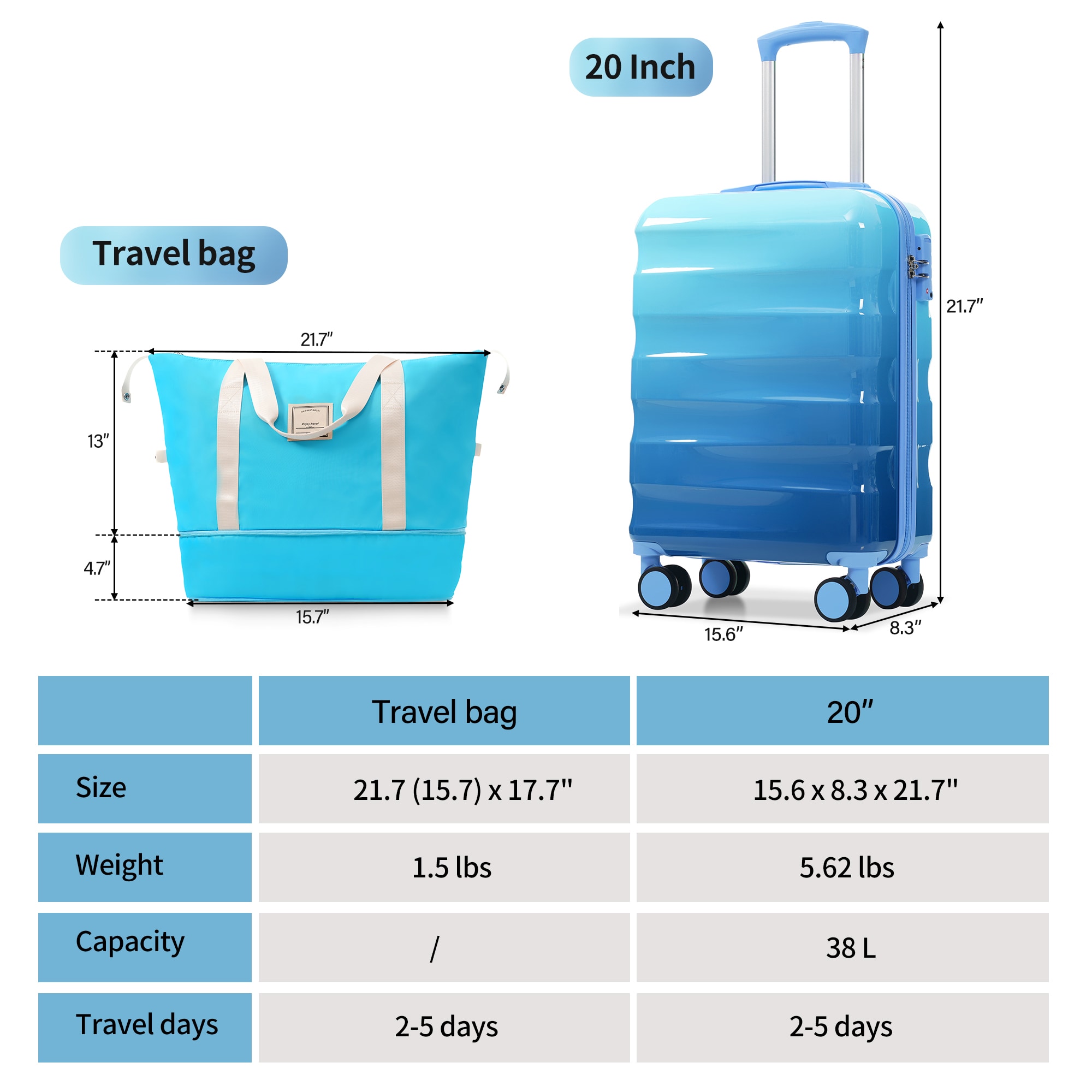 Bybafun YD9500044 Luggage-And-Luggage-Sets - View #13