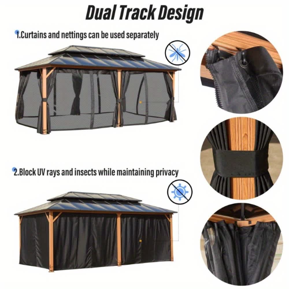 U-HOMY J-011-FG Wood-Resin-Gazebos - View #7