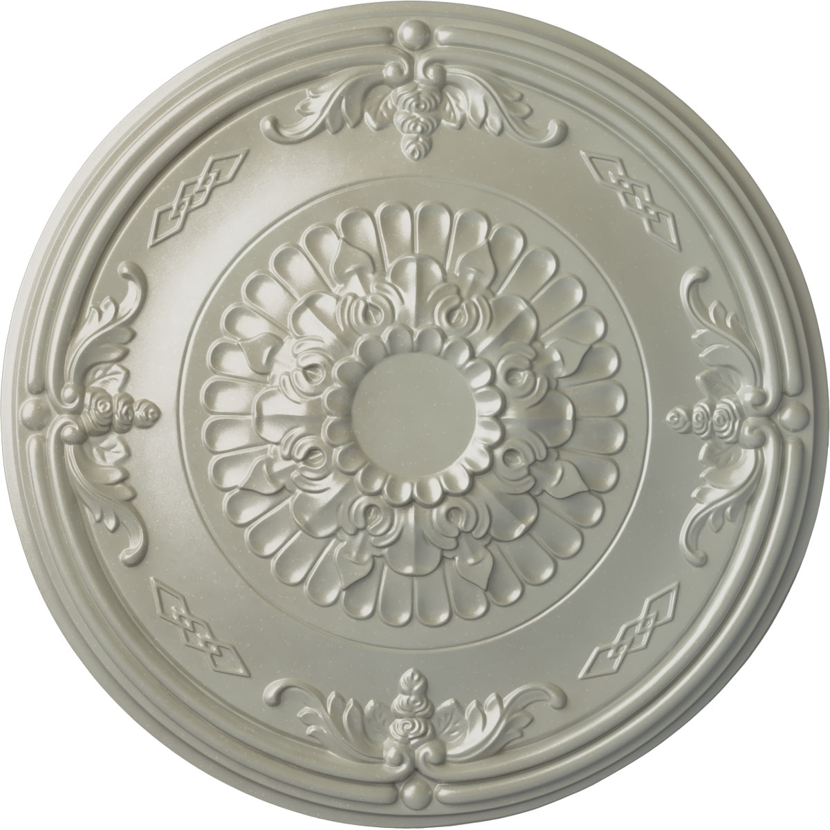 Ekena Millwork CM27ATFCS Athens 26.25-in W x 26.25-in L Painted Flash Copper Polyurethane Whole Ceiling Medallion